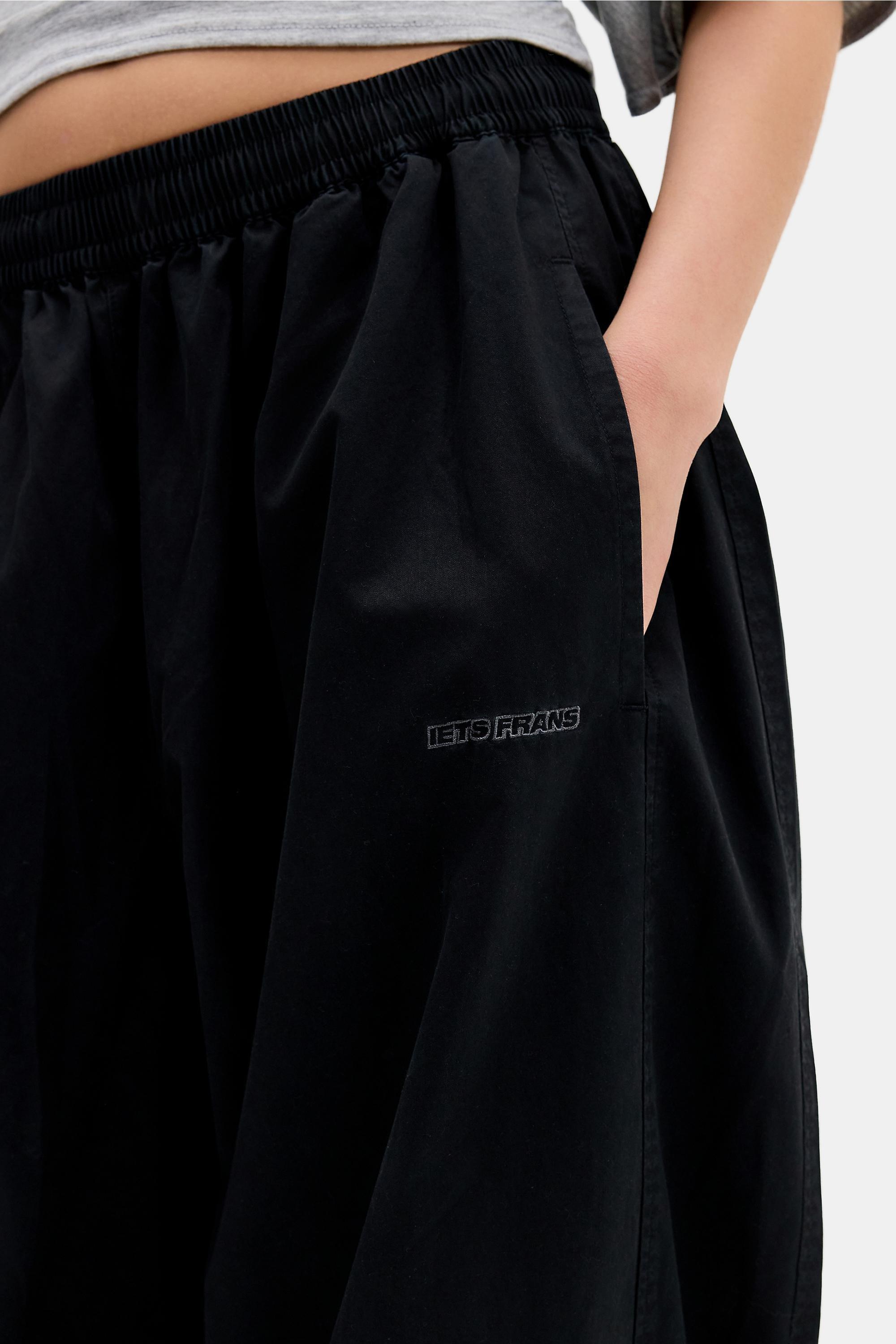 Black iets frans... Sid Cotton Trousers, BLK, medium