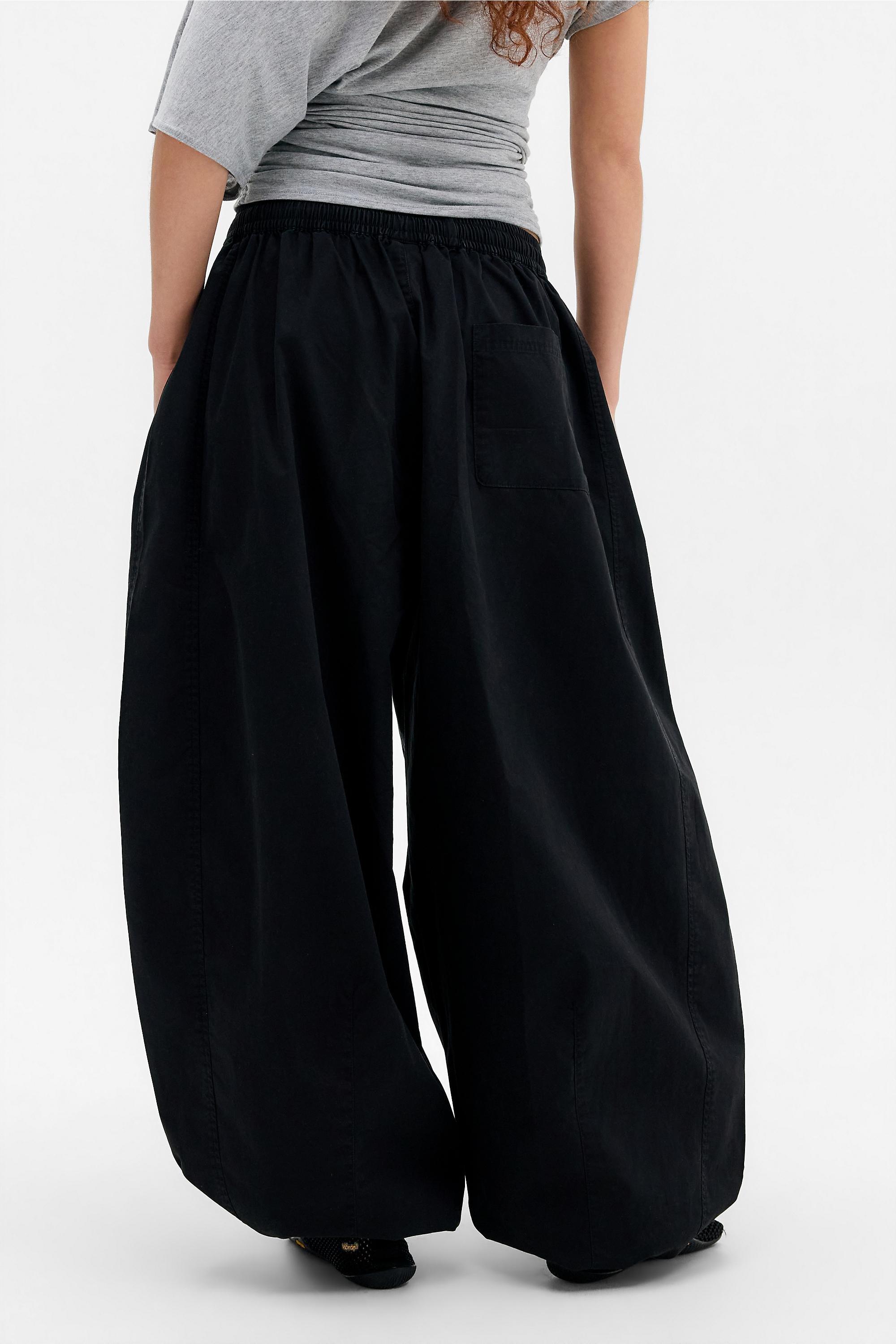 Black iets frans... Sid Cotton Trousers, BLK, large image number 3