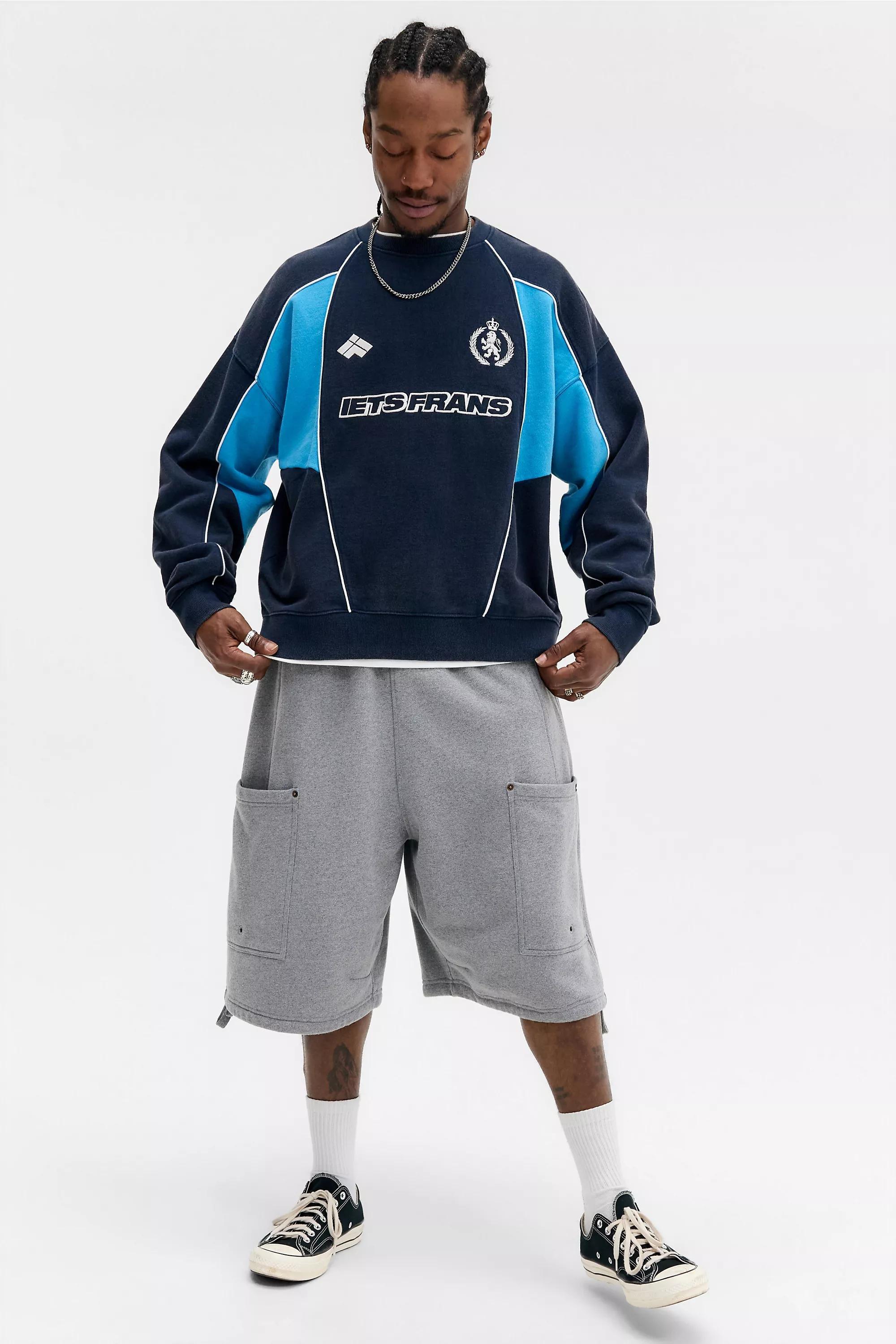 Blue iets frans... Navy Piped Sweatshirt, BLUE, medium