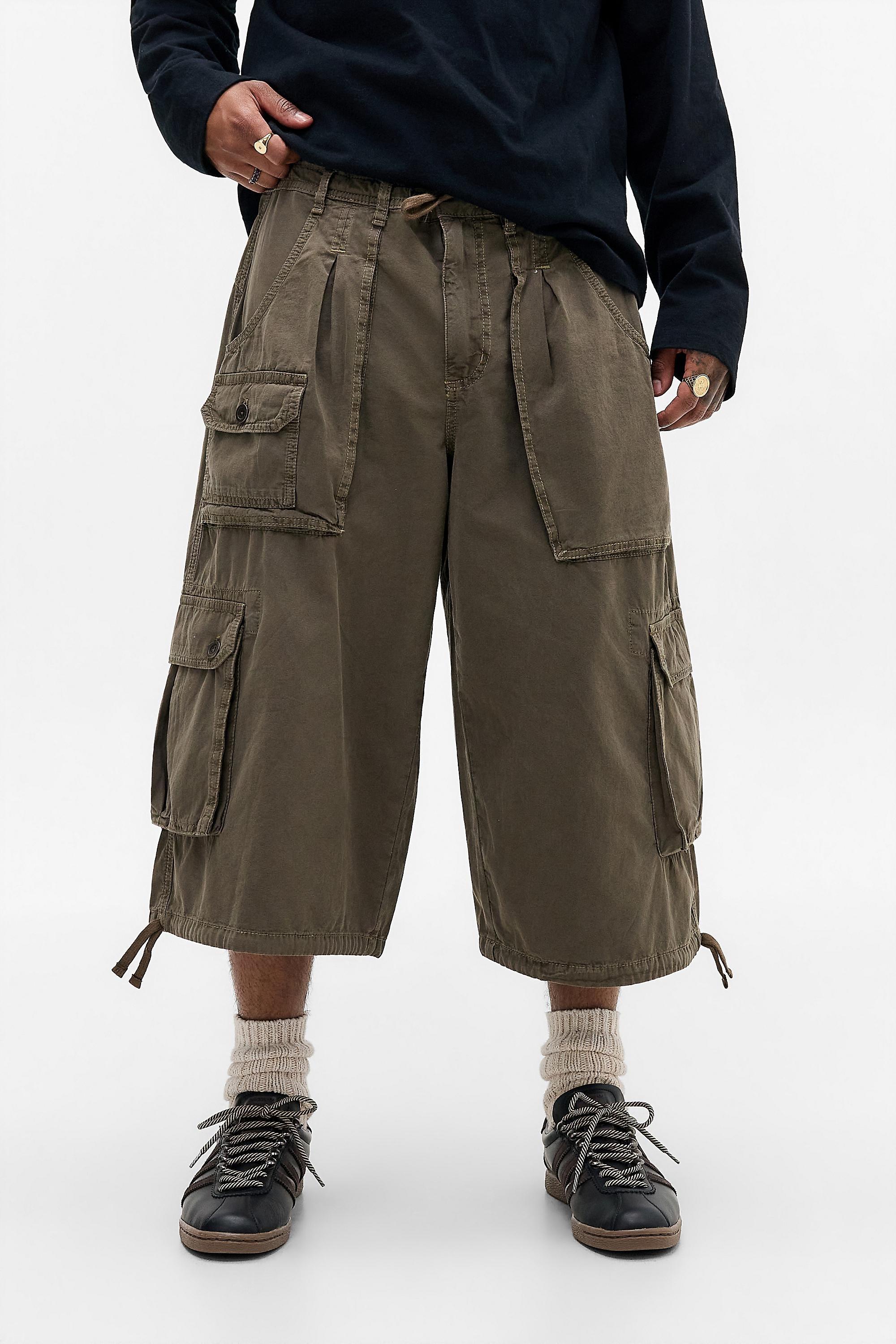 Brown Bdg Diego Crop Cargo Trousers, BRN, medium