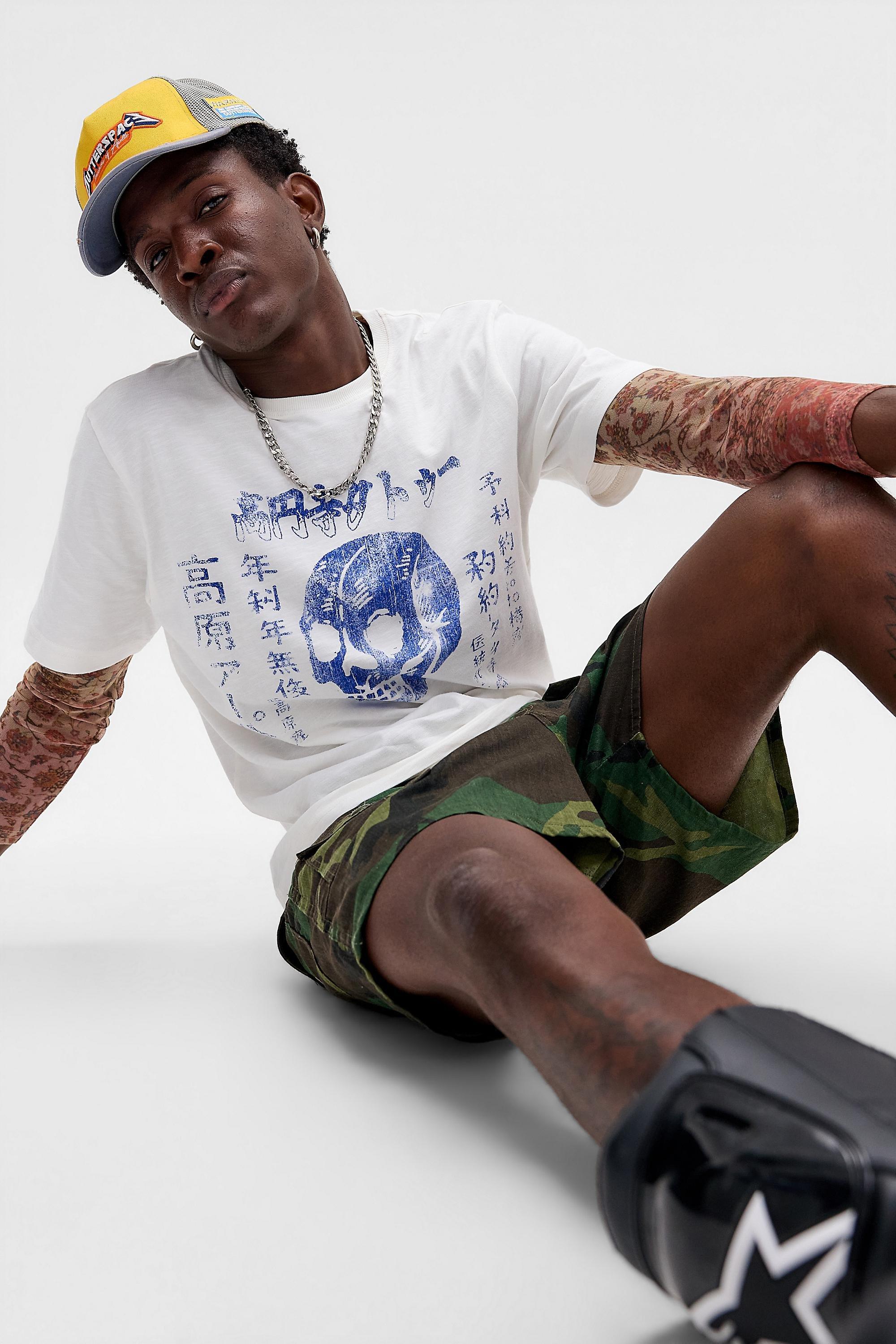 Cream Archivis Ecru Skull T-Shirt, CREME, large image number 5