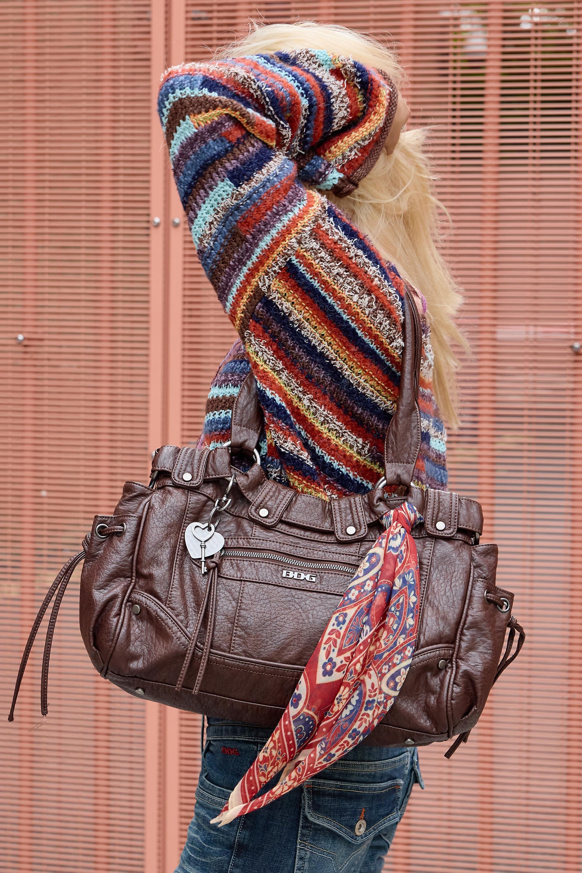 Brown Bdg Xion Scarf Shoulder Bag, BRN, medium