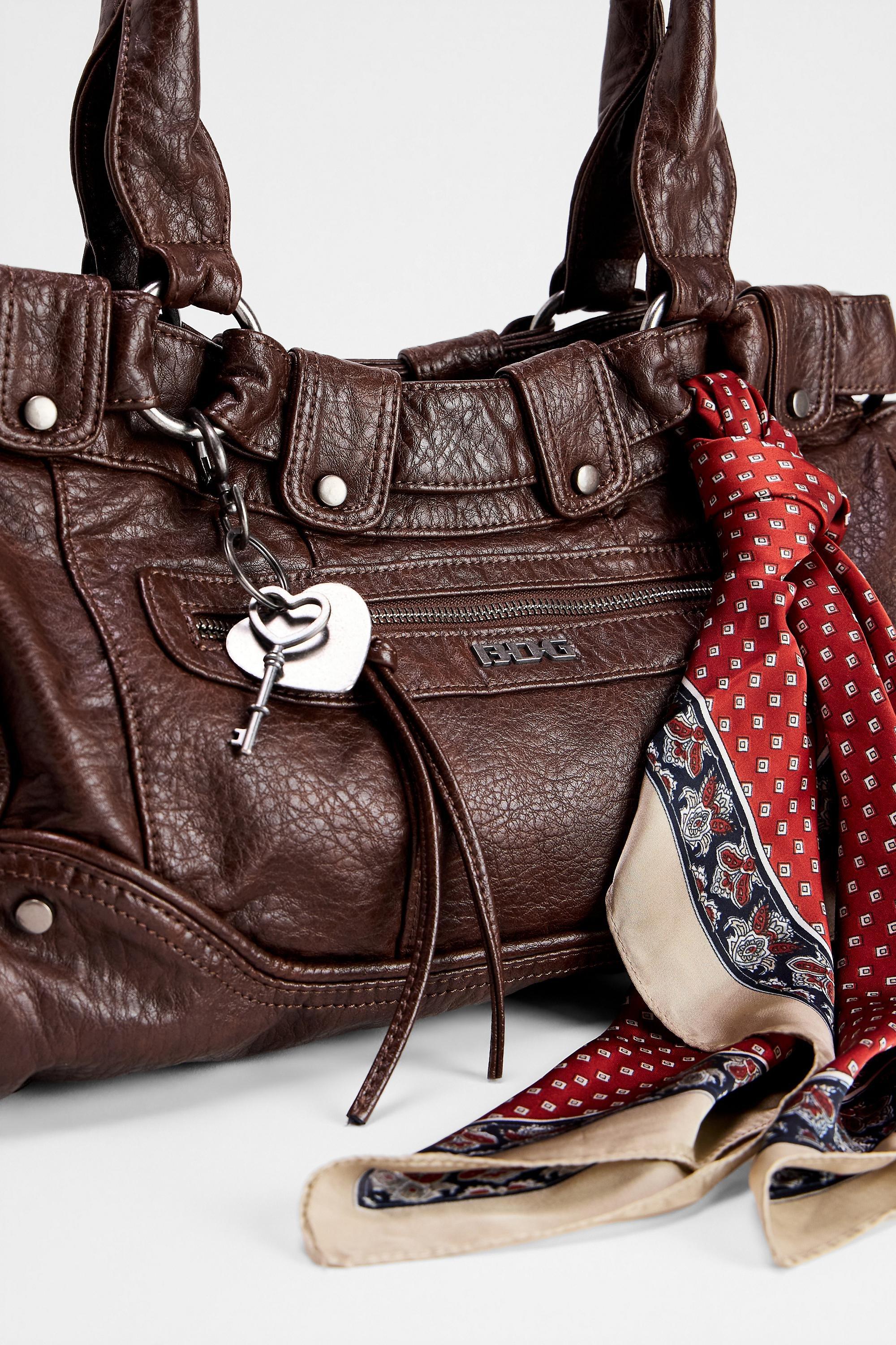 Brown Bdg Xion Scarf Shoulder Bag, BRN, large image number 4