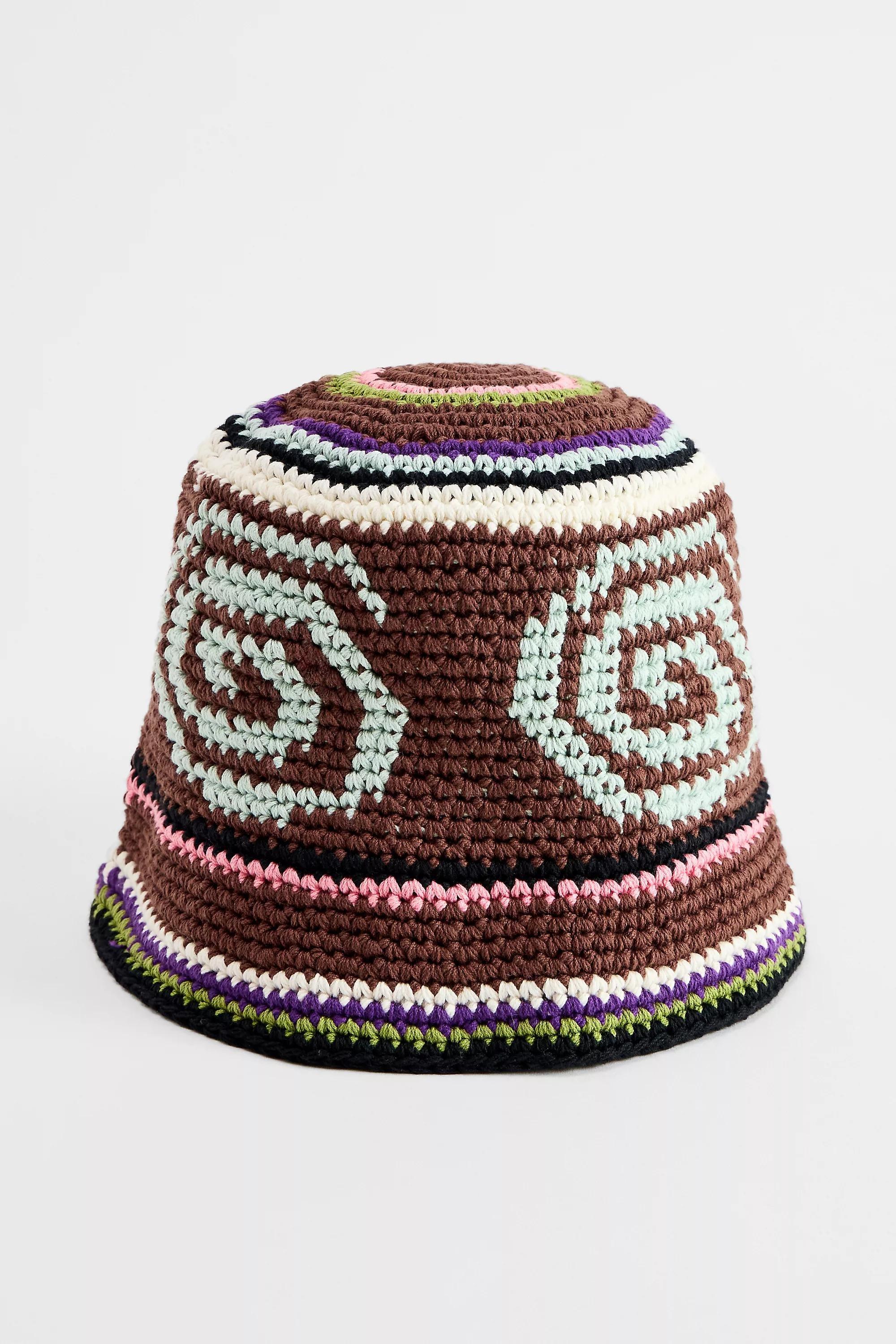 Brown Uo Swirl Knit Bucket Hat, BRN, large image number 2