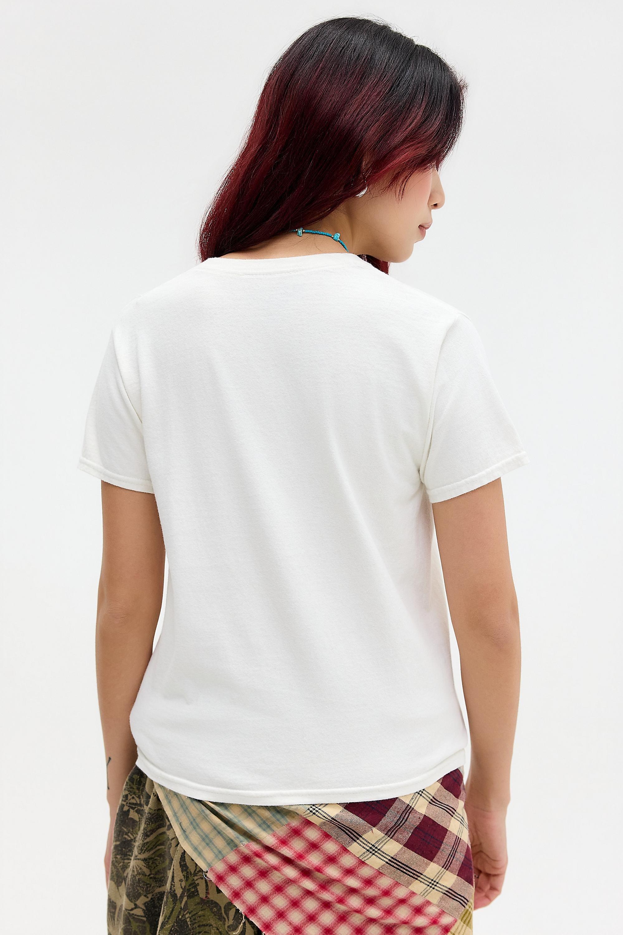 WHITE UO Woodstock T-Shirt, WHT, large image number 3