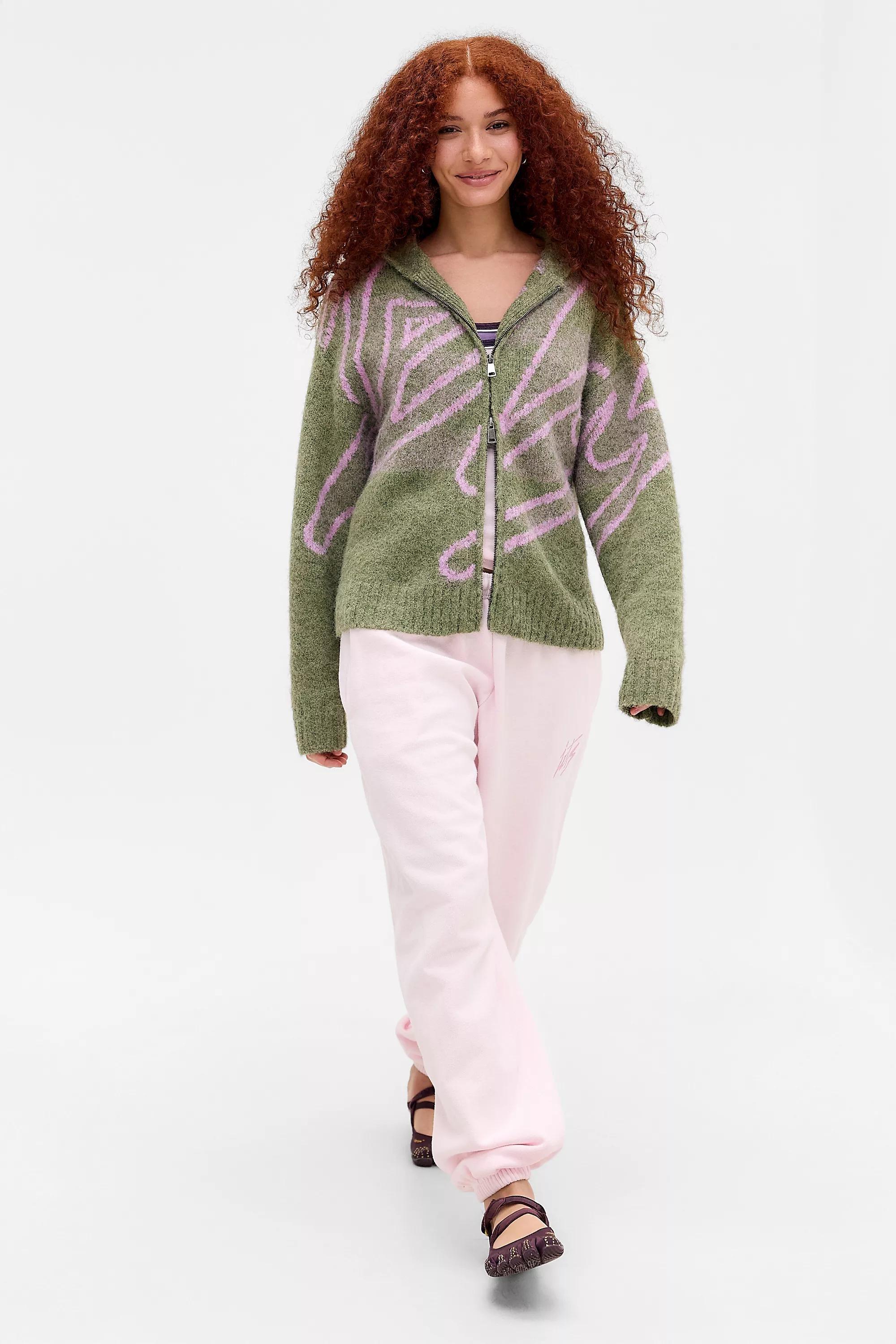PINK iets frans... Whisper Pink Cuffed Joggers, PINK, large image number 1