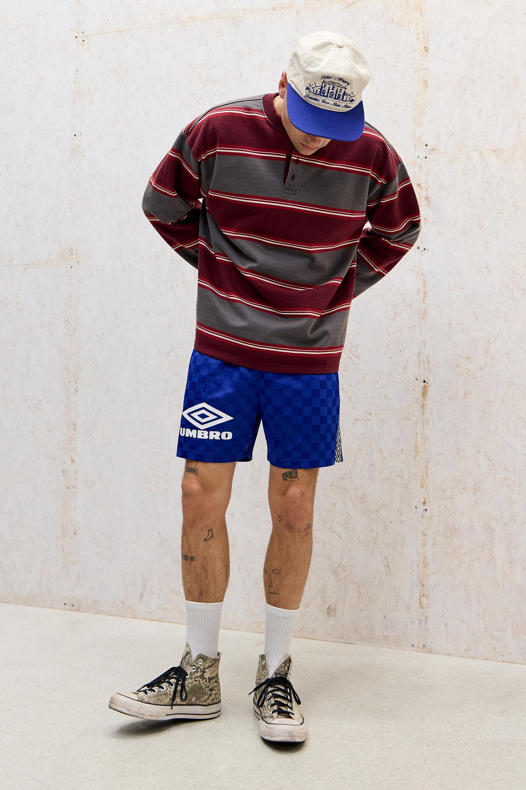 Red iets frans... Striped Henley T-Shirt, WINE, large image number 1