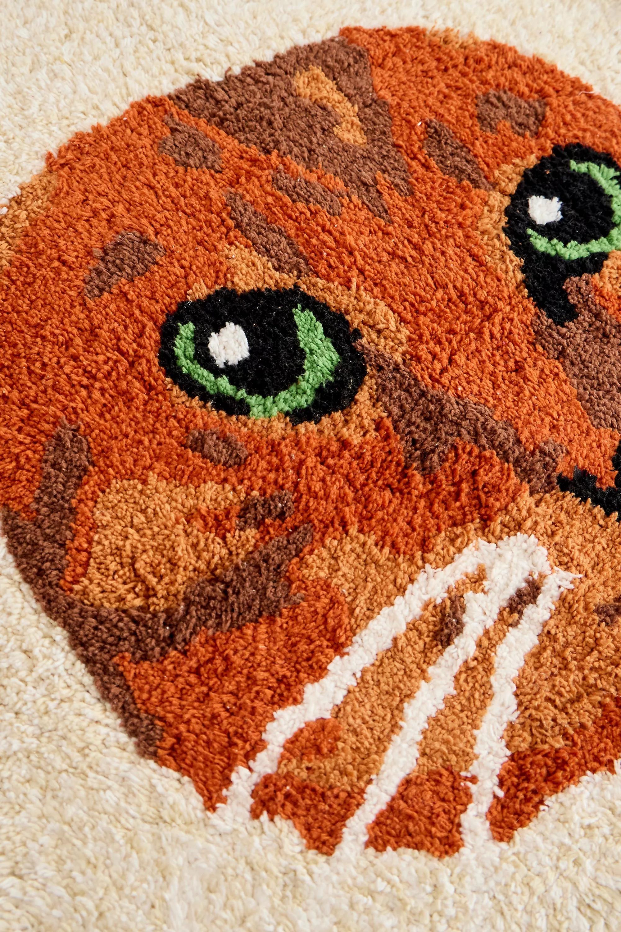 Bread Kitty Bath Mat, NEUTR, large image number 1