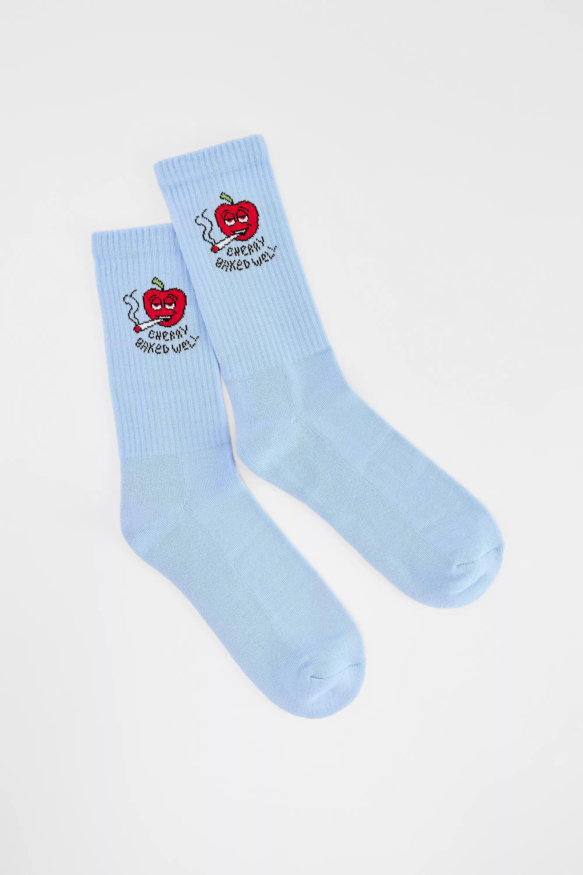 Multicolour Uo Cherry Baked Well Socks, ASSORT, medium