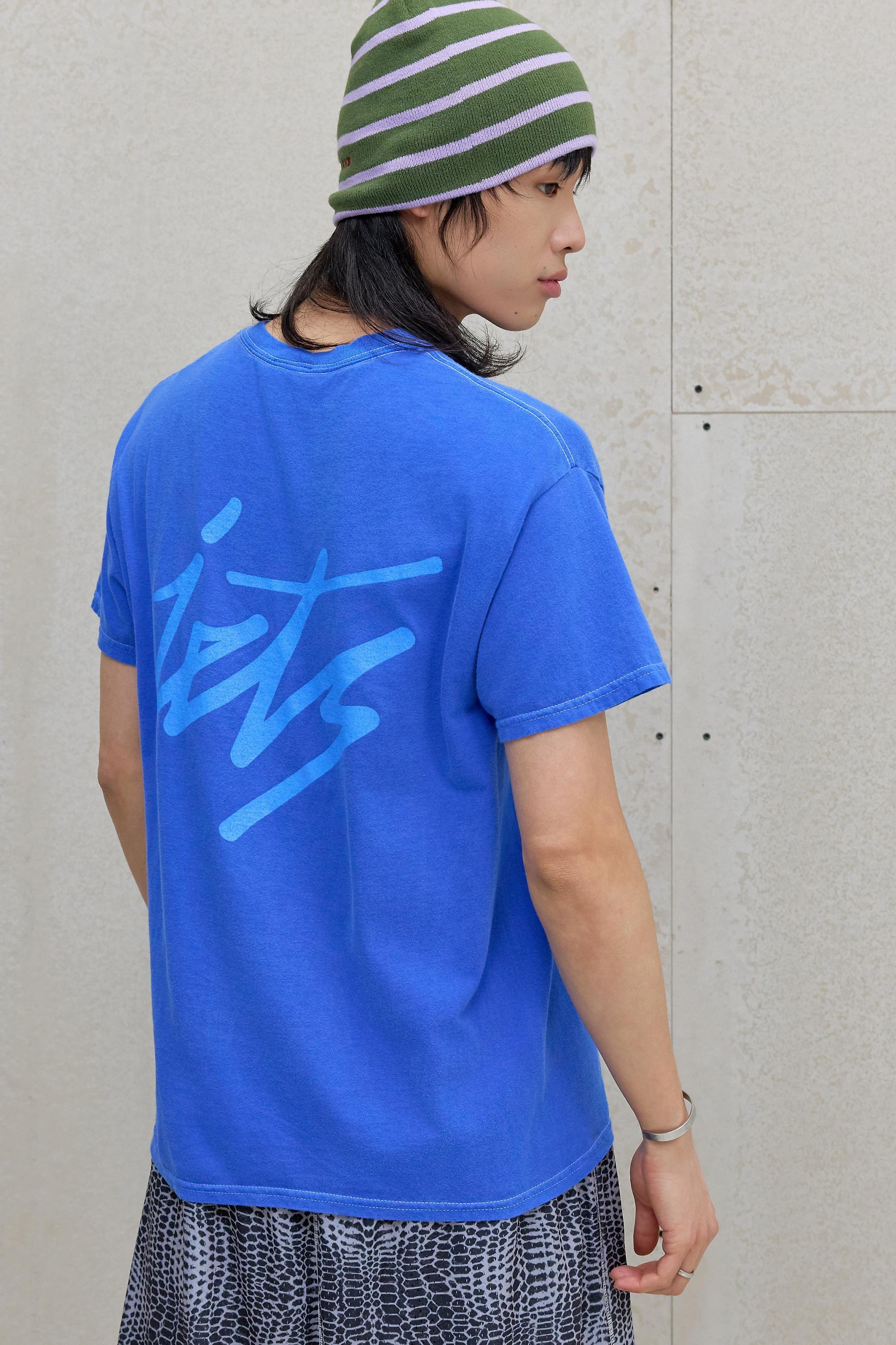 Blue iets frans... Script Skate T-Shirt, BLUE, large image number 0