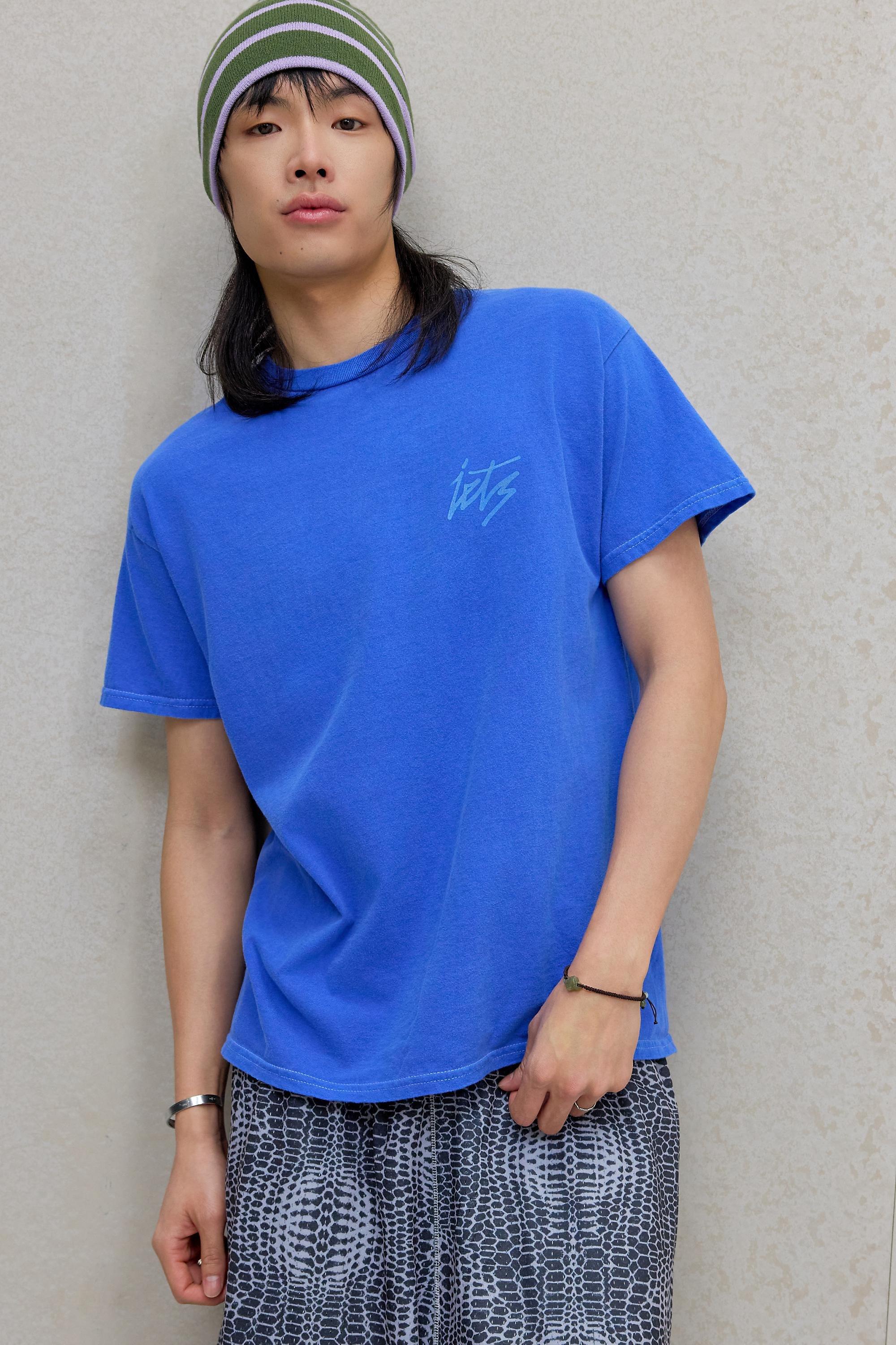 Blue iets frans... Script Skate T-Shirt, BLUE, large image number 1