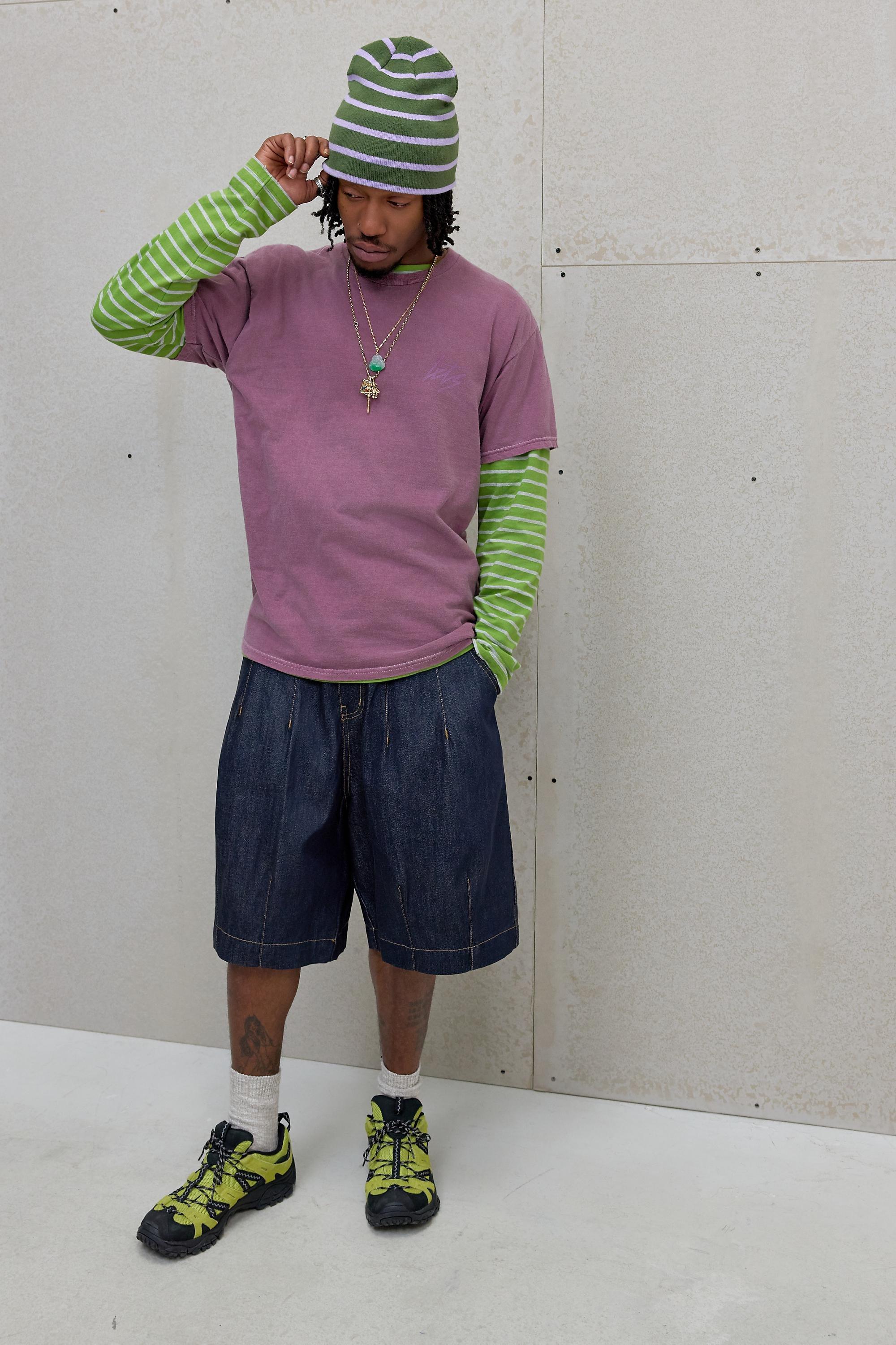 Purple iets frans... Script Skate T-Shirt, PURP, large image number 3