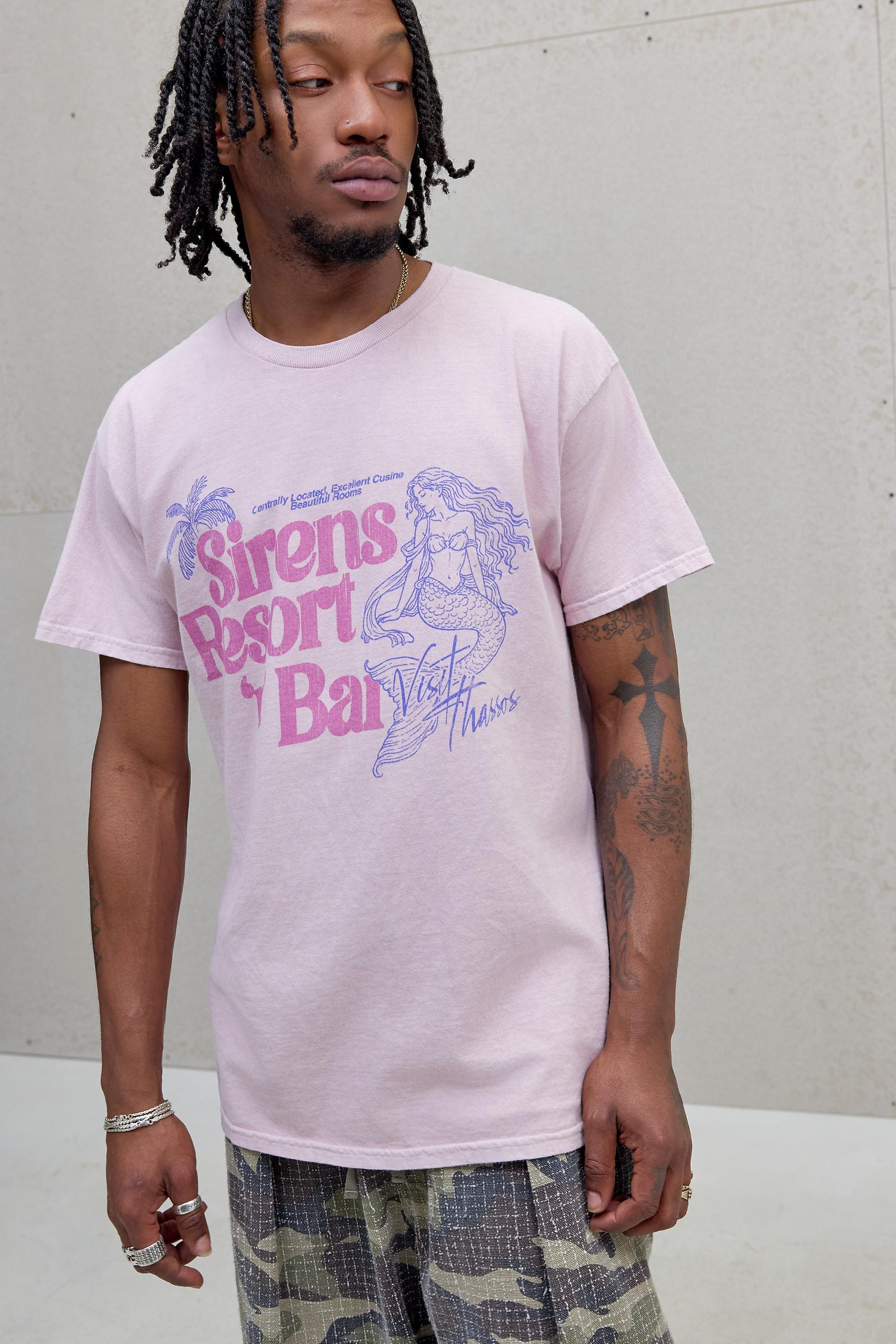 PINK UO Pink Sirens Resort Graphic Tee, PINK, medium
