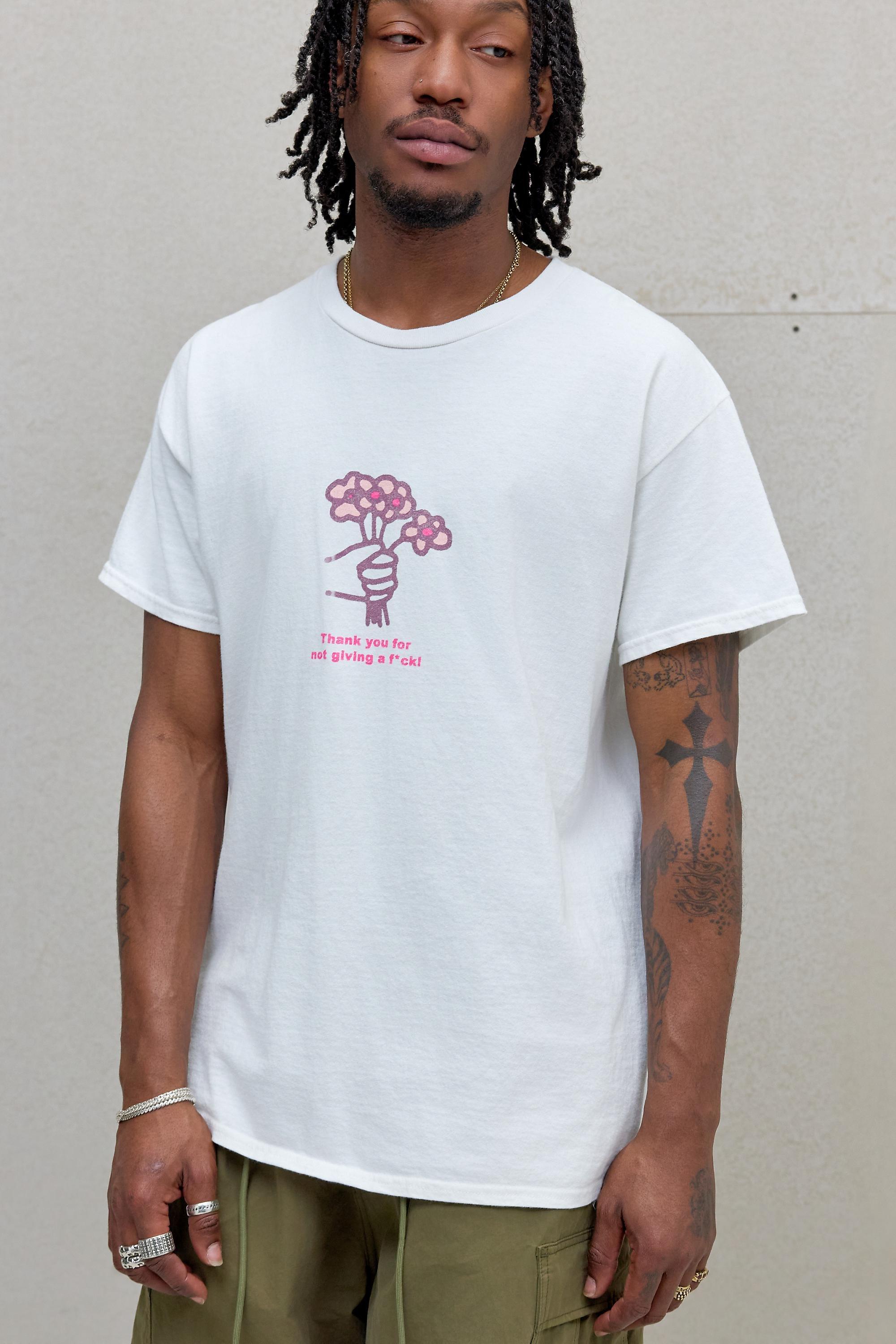 White Uo White Thank You T-Shirt, WHT, large image number 0