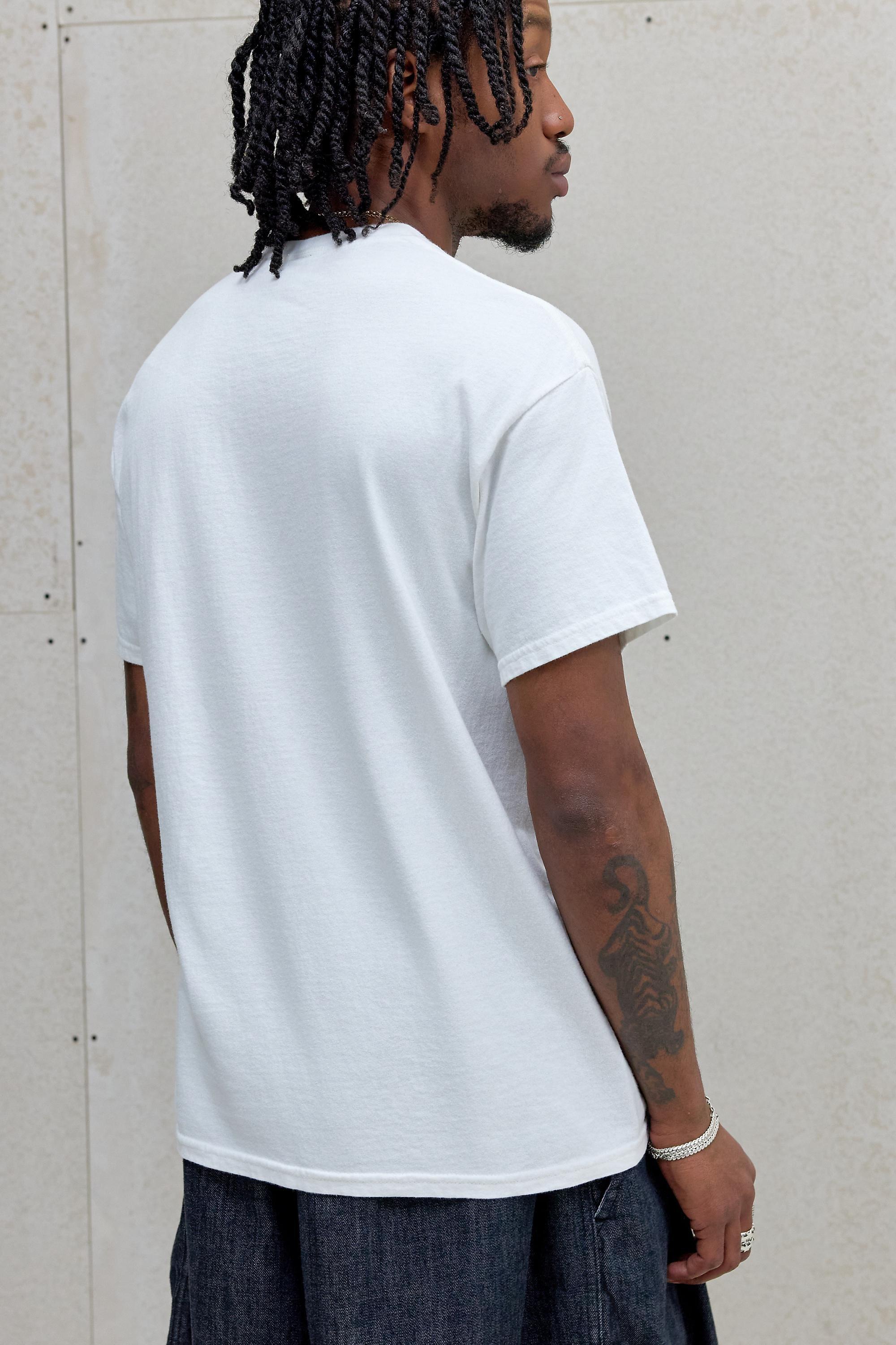 White Uo White Printed T-Shirt, WHT, large image number 3