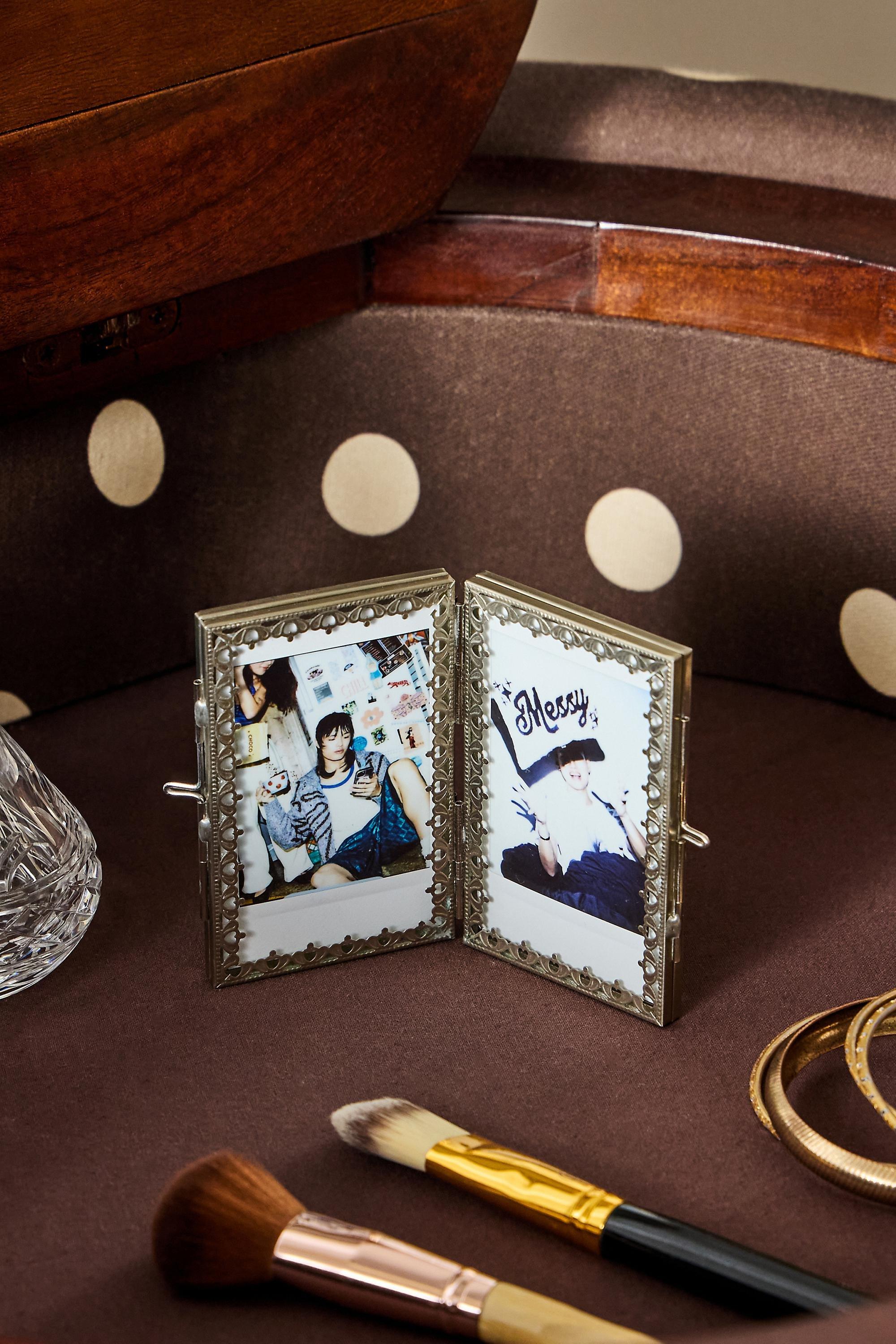 Silver Lizzie Crown 2-Frame Instax Mini Frame, SLVR, medium