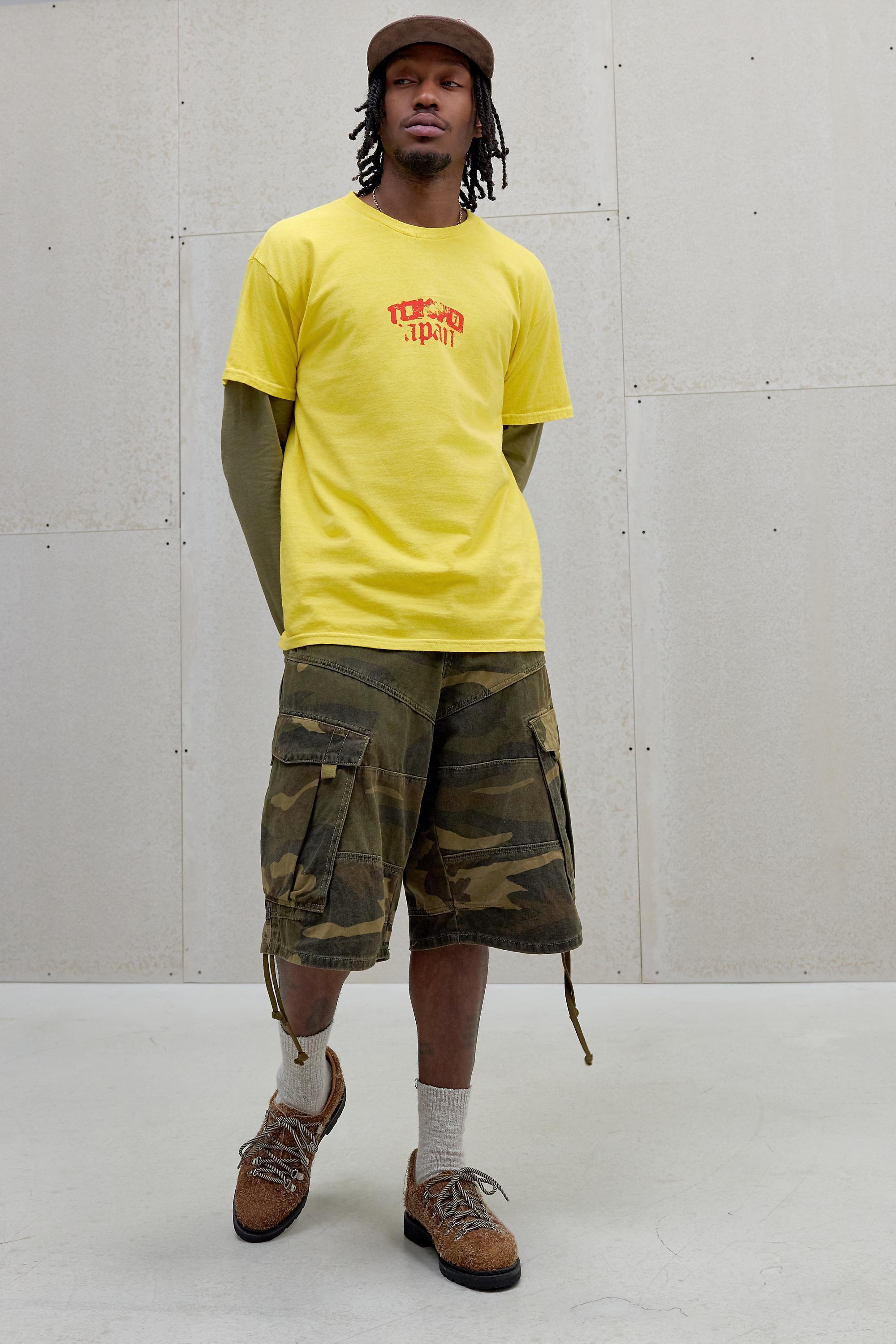 Yellow Uo Tokyo Dragon T-Shirt, YEL, large image number 2