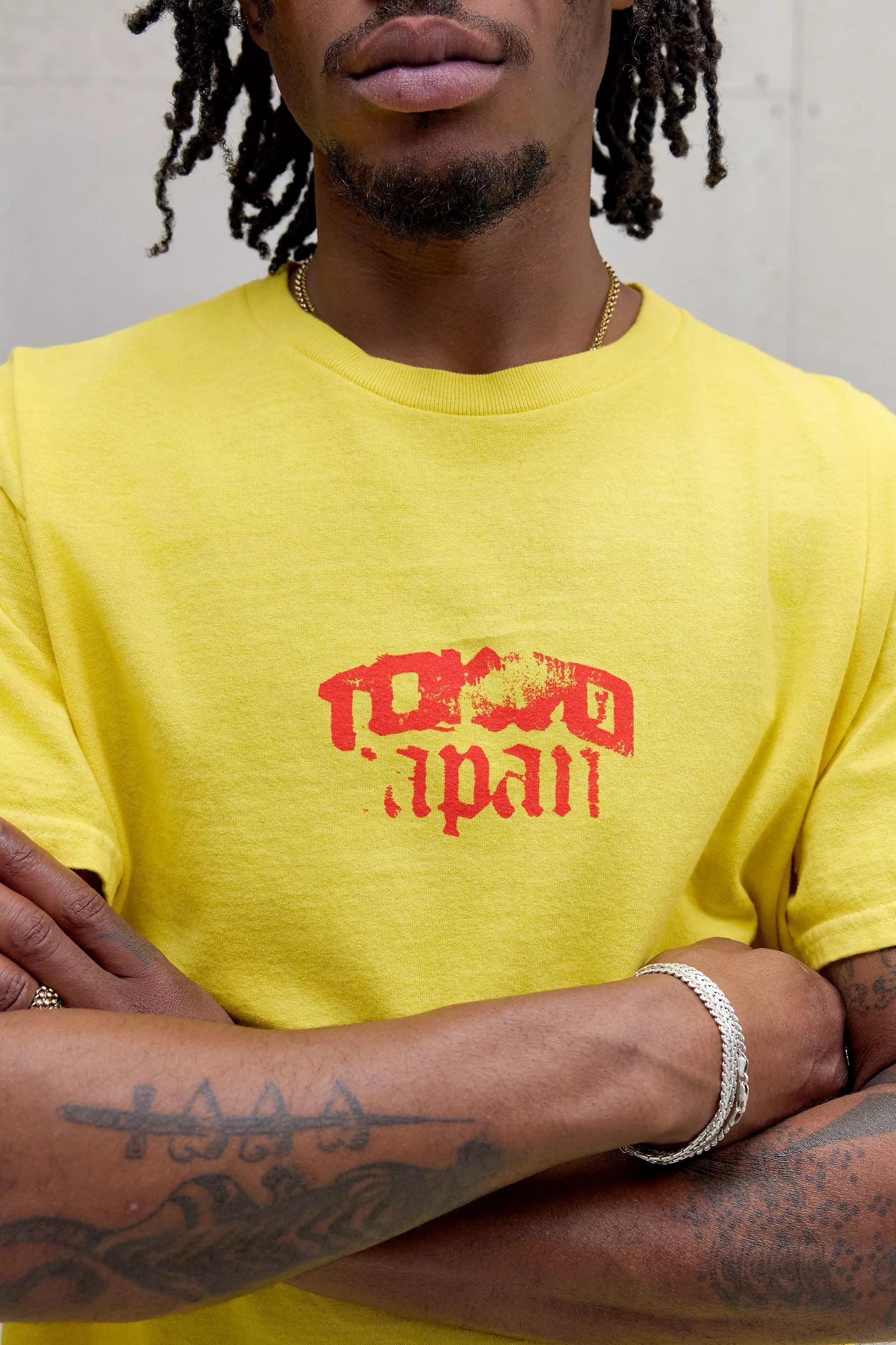Yellow Uo Tokyo Dragon T-Shirt, YEL, large image number 3