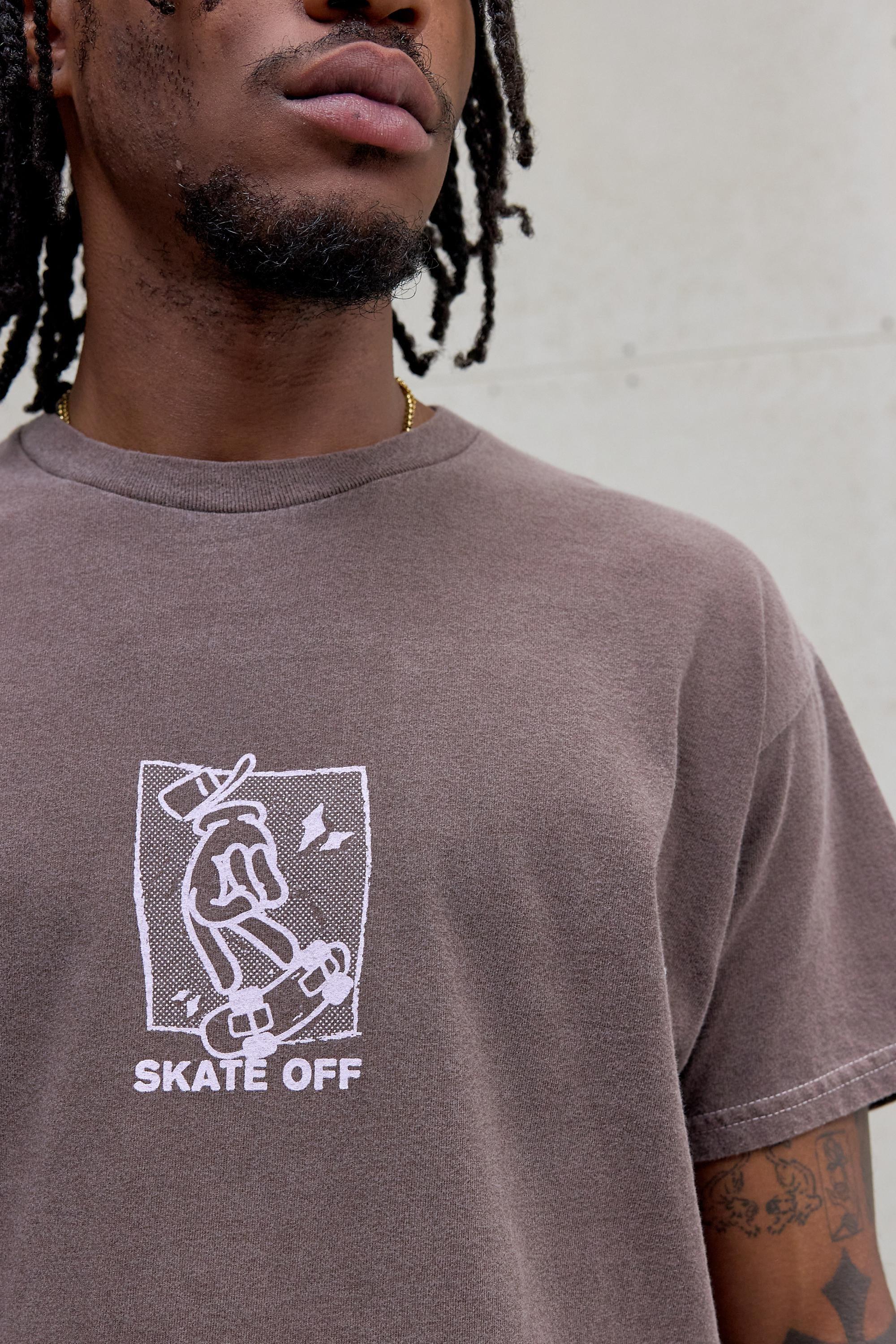 Brown Uo Skateboard Poses T-Shirt, BRN, large image number 3