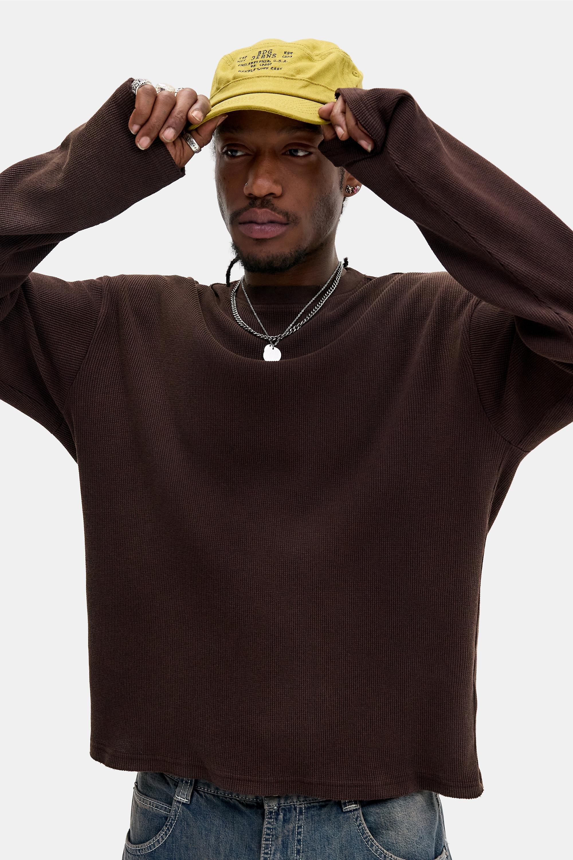 Brown Bdg Waffle T-Shirt, CHOC, large image number 0