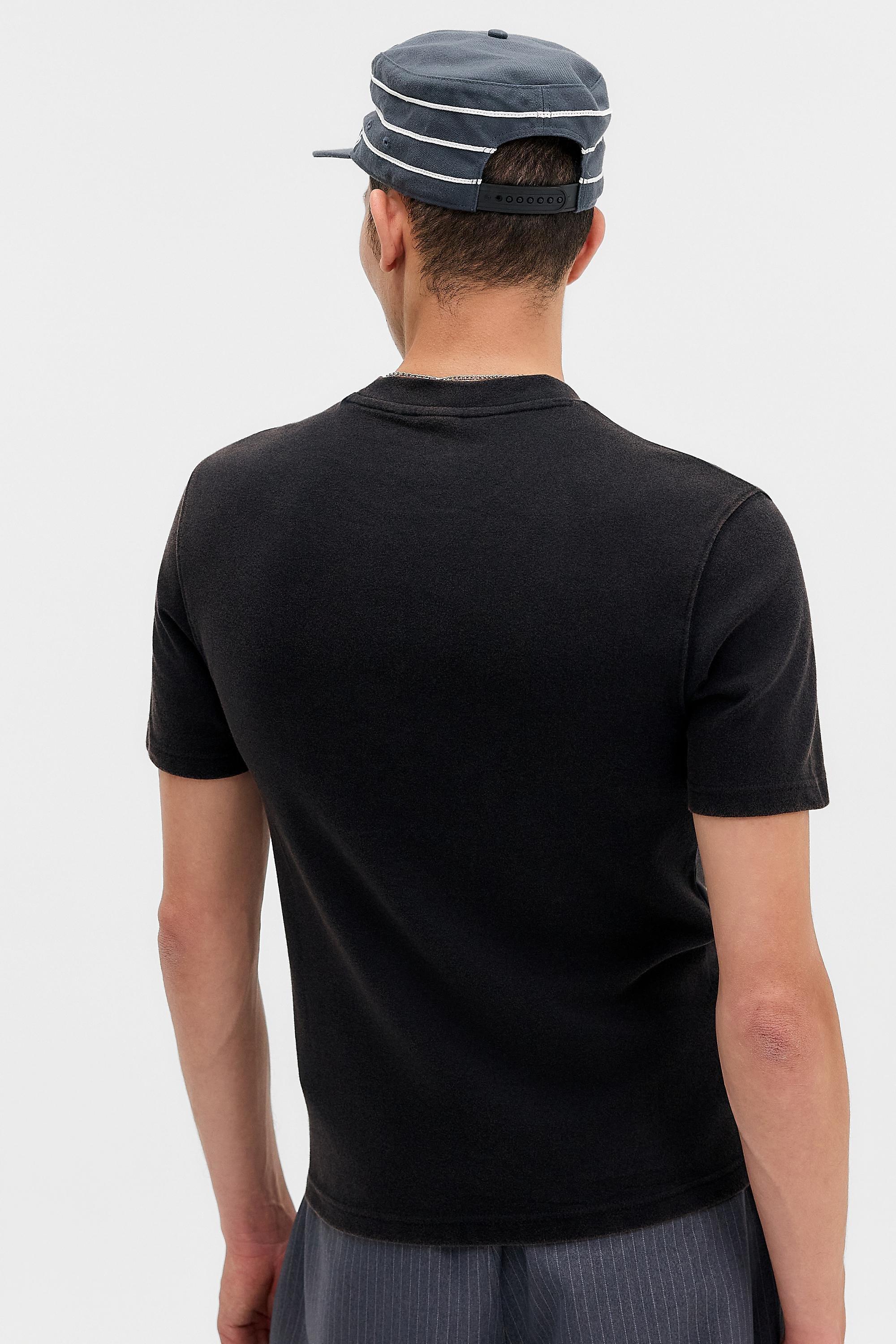 Black Loom Muscle T-Shirt, BLK, large image number 3