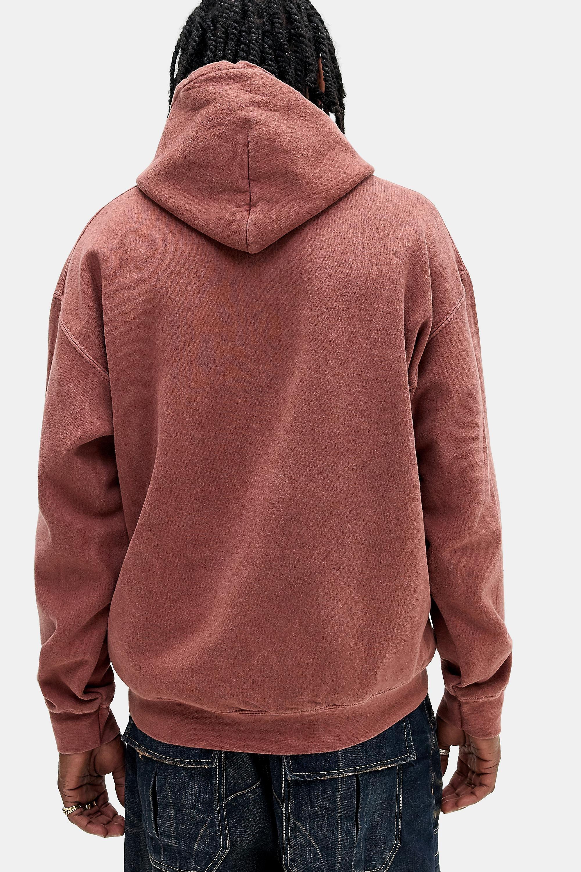 Burgundy Uo Kyoto Tiger Hoodie, WINE, large image number 3