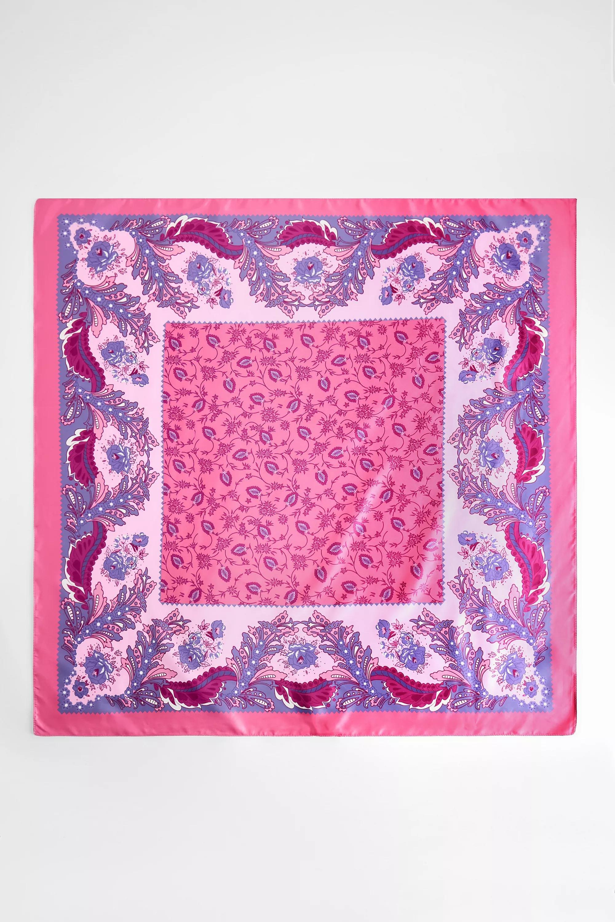 Pink Uo Silky Ed Headscarf, PINK, medium