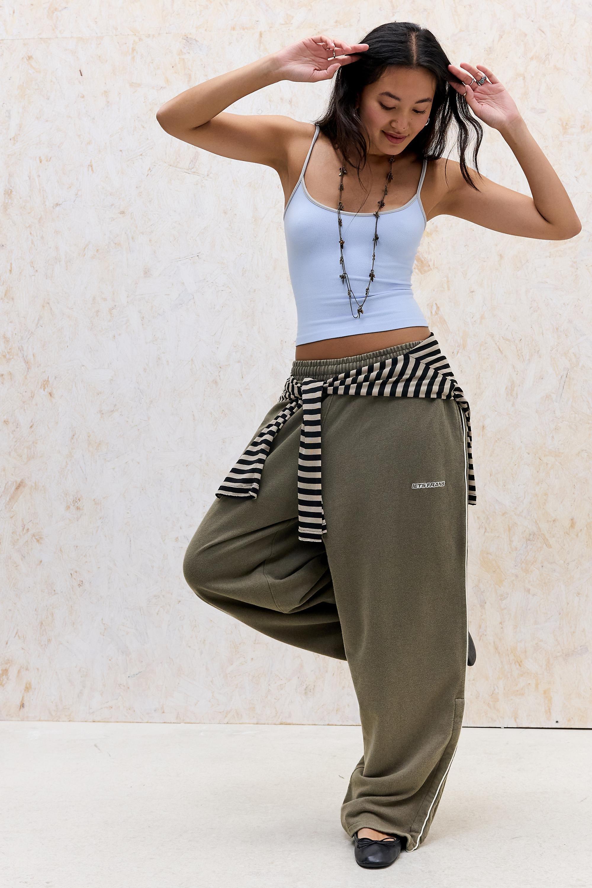 Khaki Khaki iets frans... Dried Sage Harri Baggy Joggers, KHAKI, medium