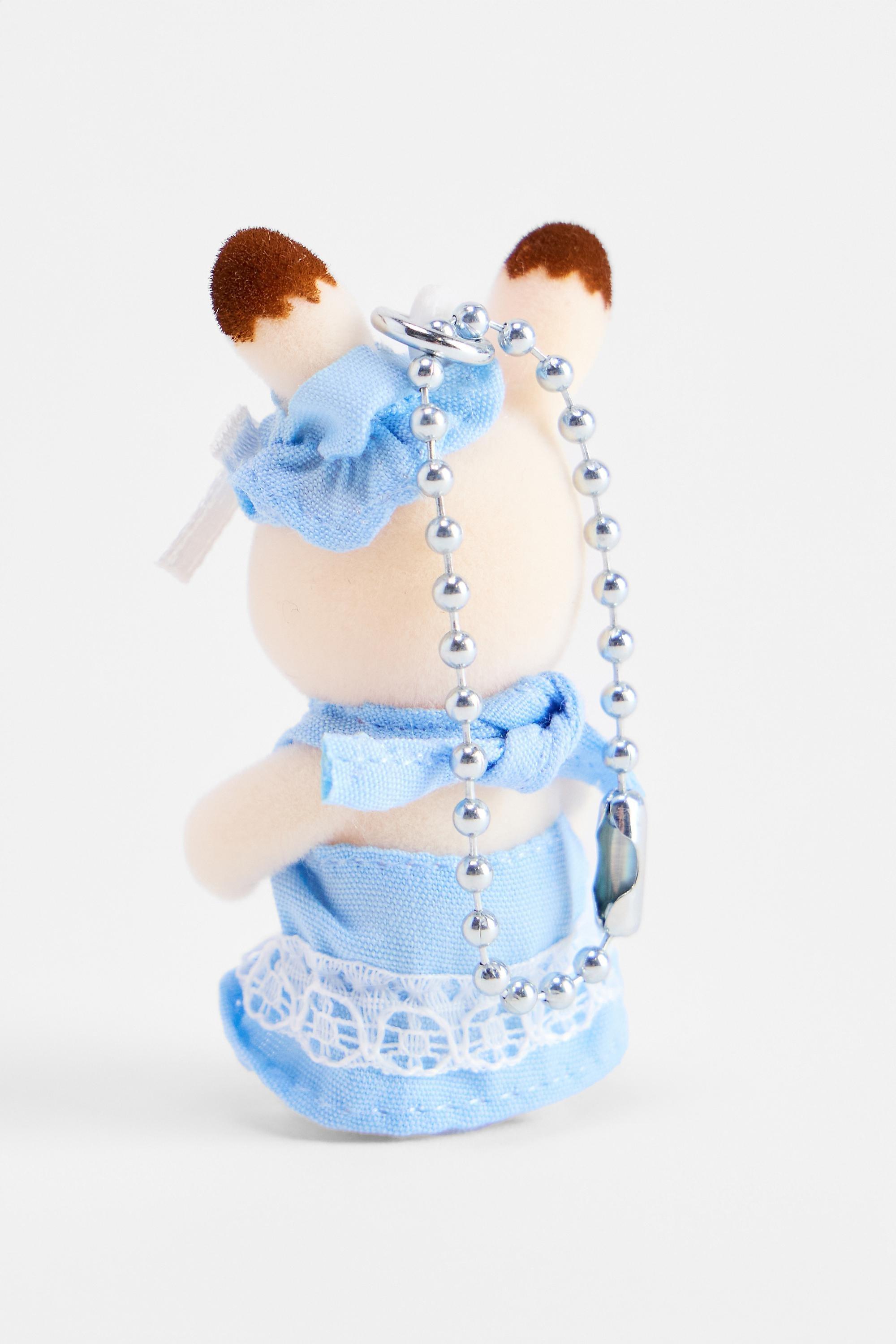 Multicolour Sylvanian Families Bluebell Chocolate Rabbit Baby Keyring, ASSORT, large image number 3