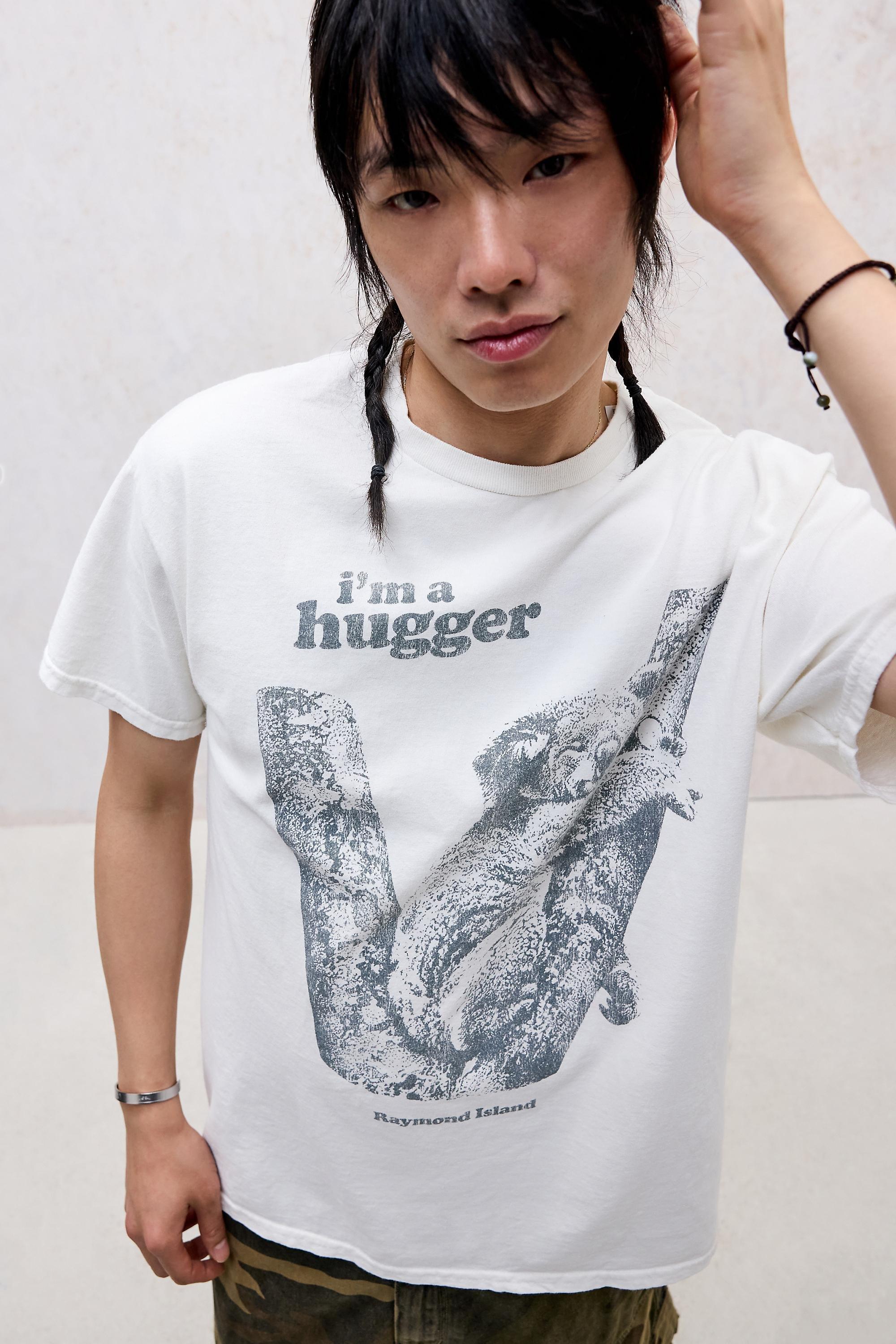 WHITE UO White Tree Hugger T-Shirt, WHT, medium