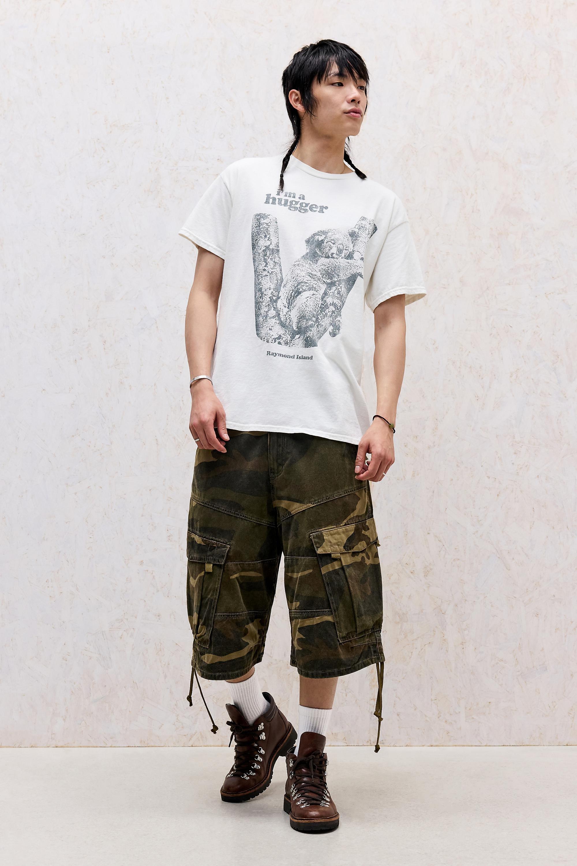 WHITE UO White Tree Hugger T-Shirt, WHT, medium