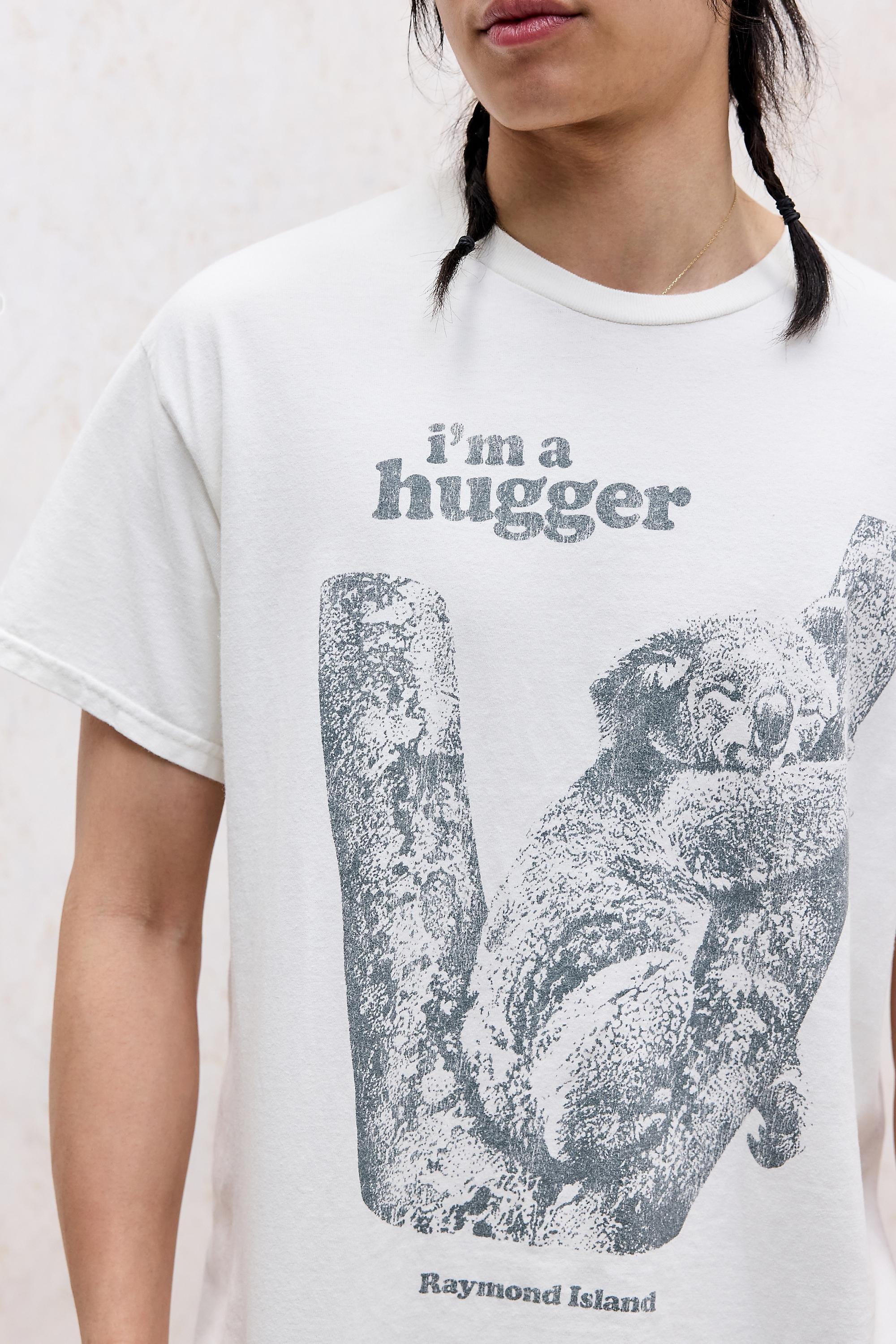 WHITE UO White Tree Hugger T-Shirt, WHT, medium