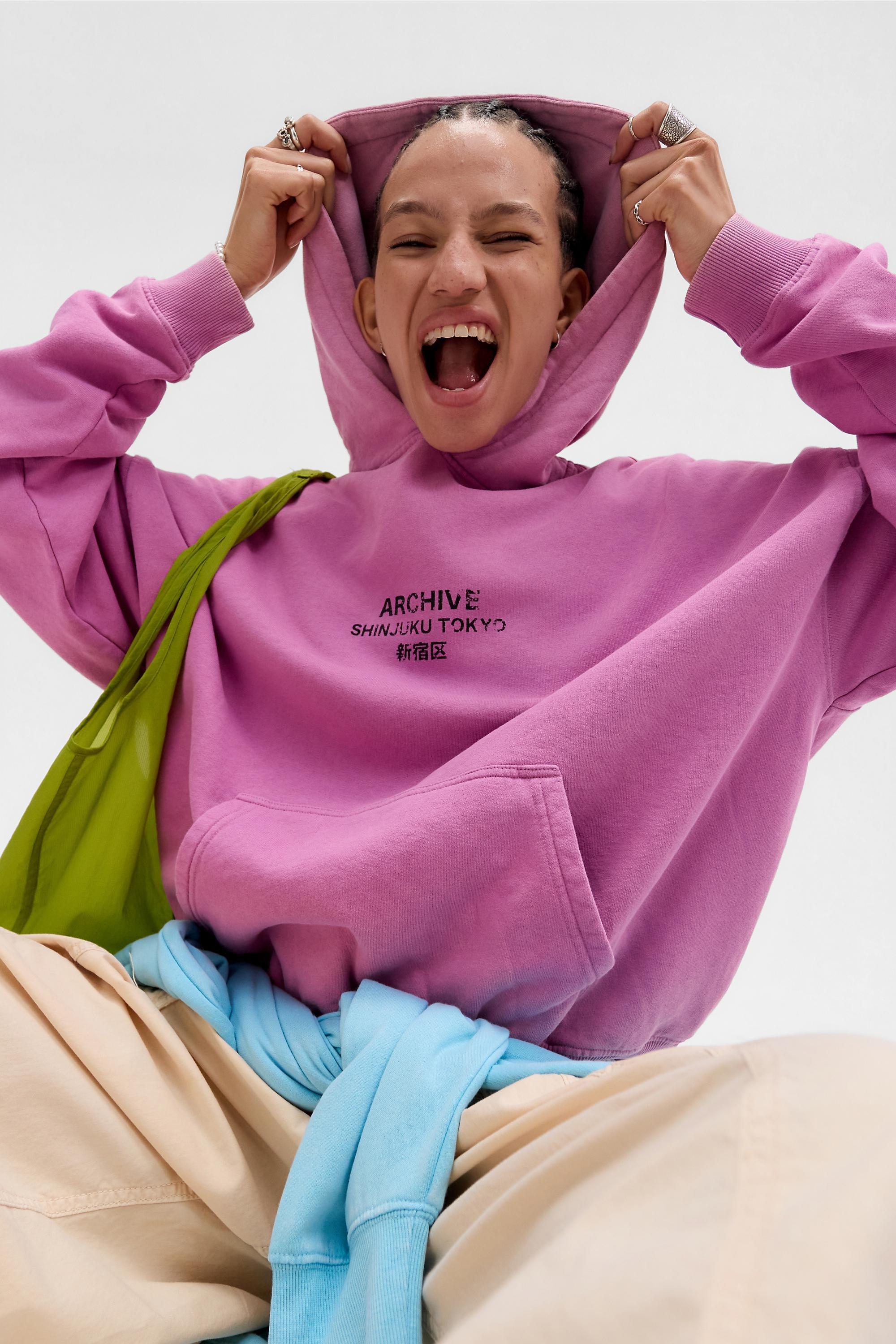 Pink Uo Archive Ombre Hoodie, PURP, large image number 4
