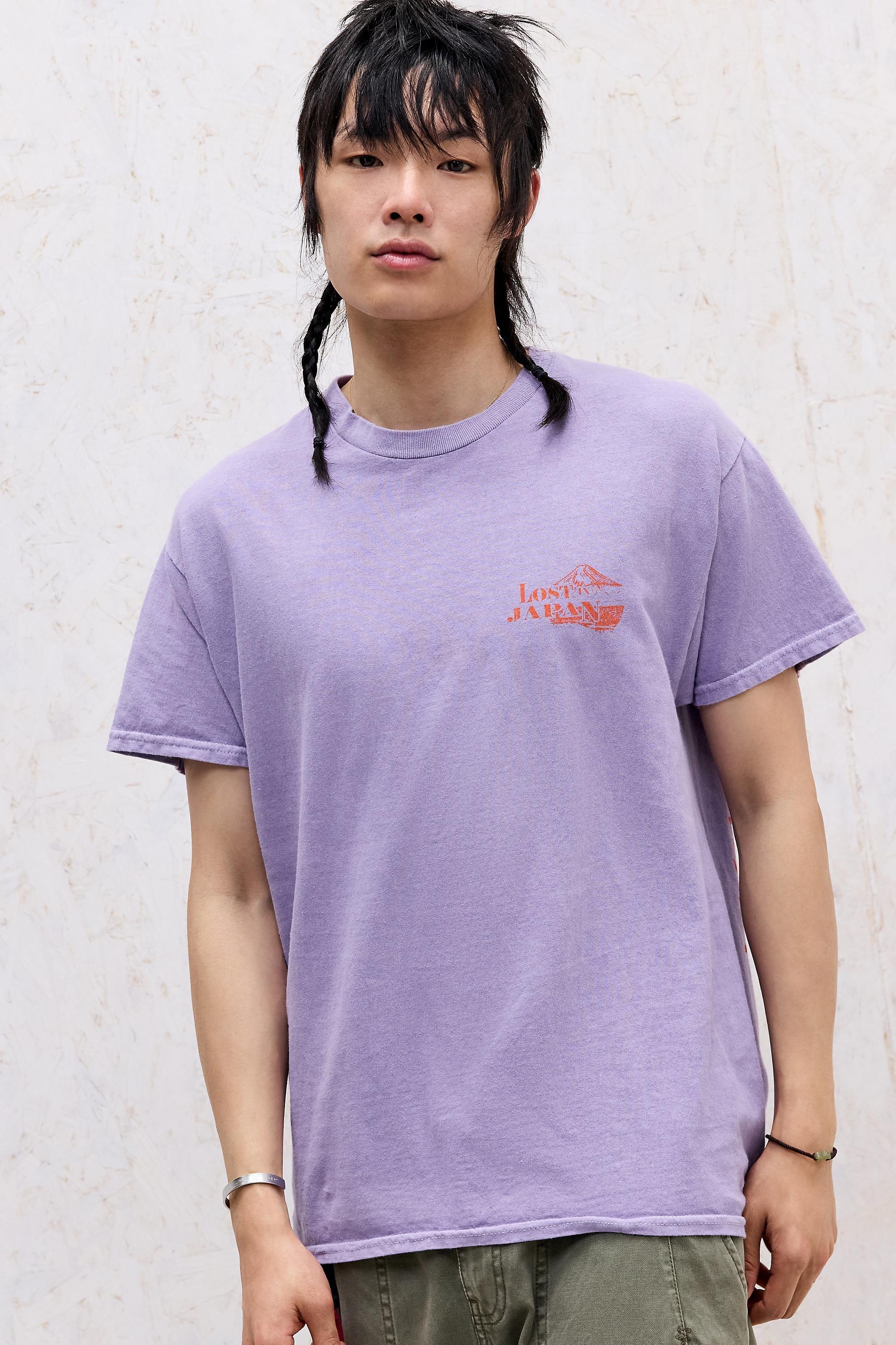 Purple Uo Purple Lost In Japan T-Shirt, PURP, medium