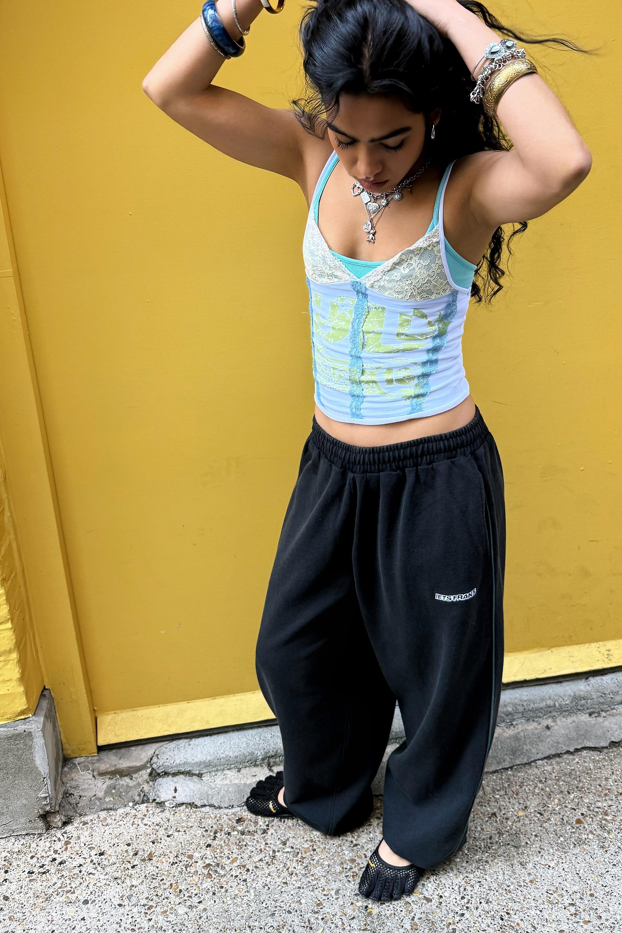 Black iets frans... Harri Baggy Joggers, BLK, large image number 3