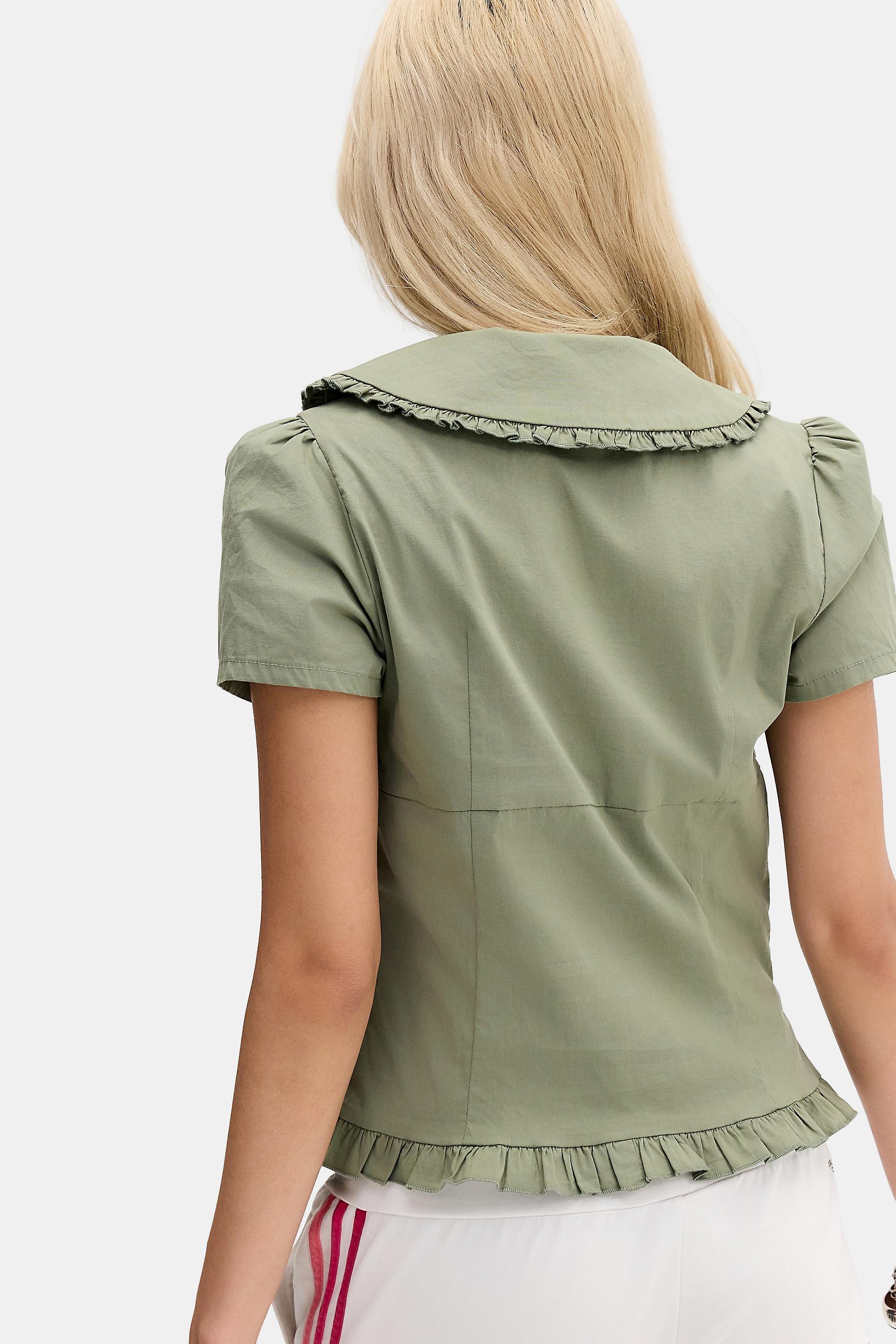Green Daisy Street Choux Blouse, GRN, large image number 3