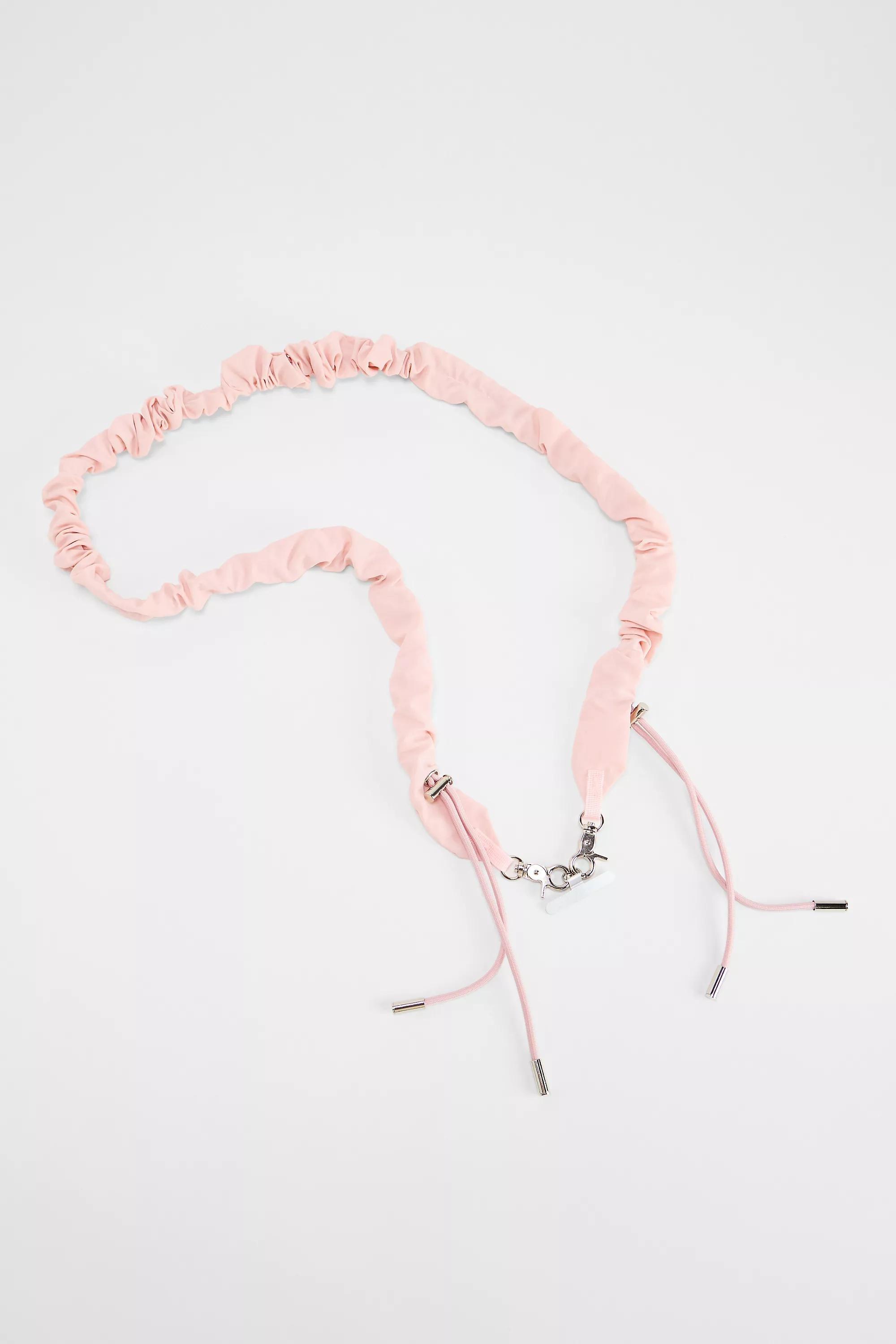 Pink Uo Scrunchie Phone Strap, PINK, large image number 1