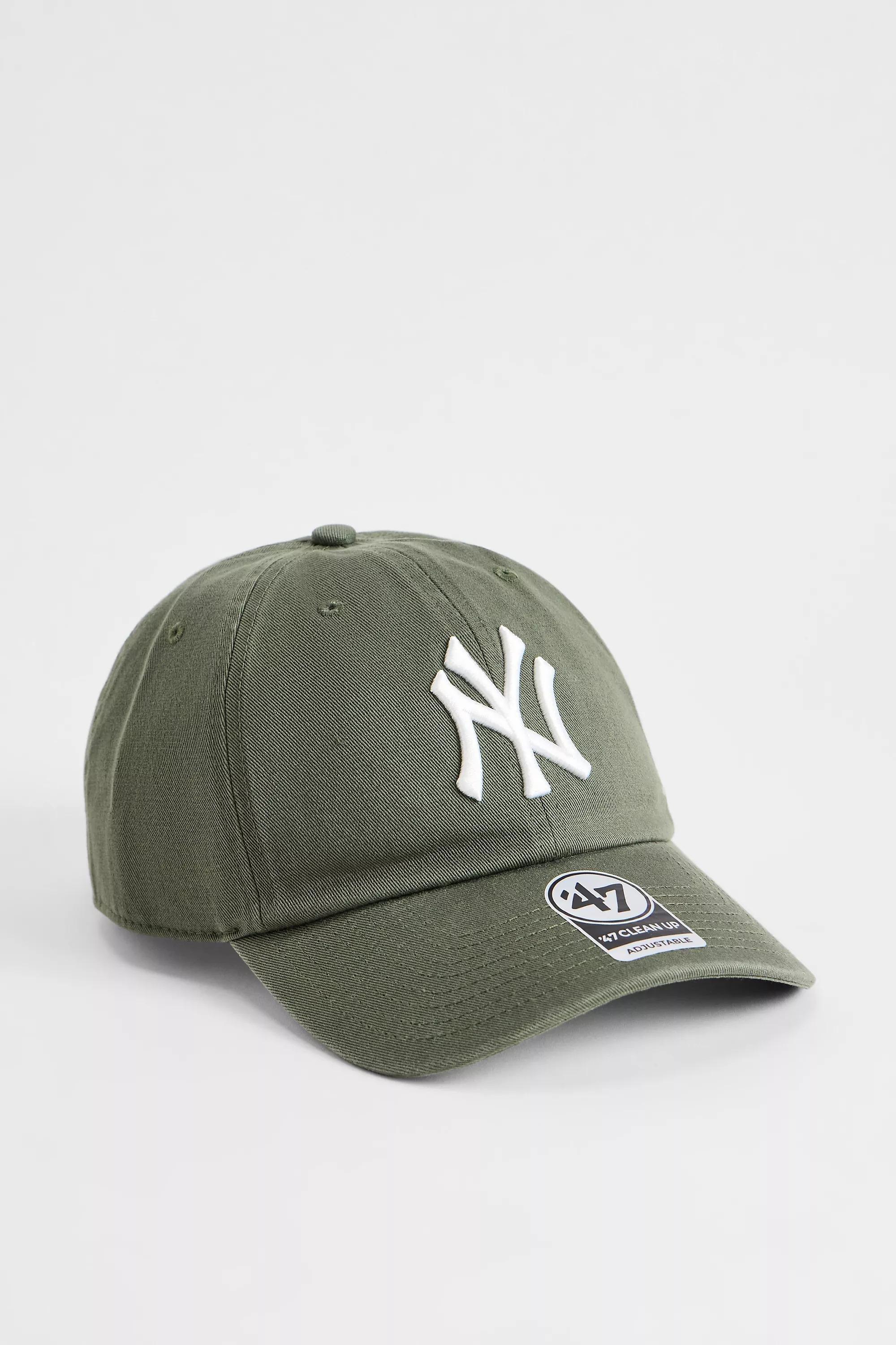 KHAKI '47 Brand NY Yankees Clean Up Cap, KHAKI, large image number 0