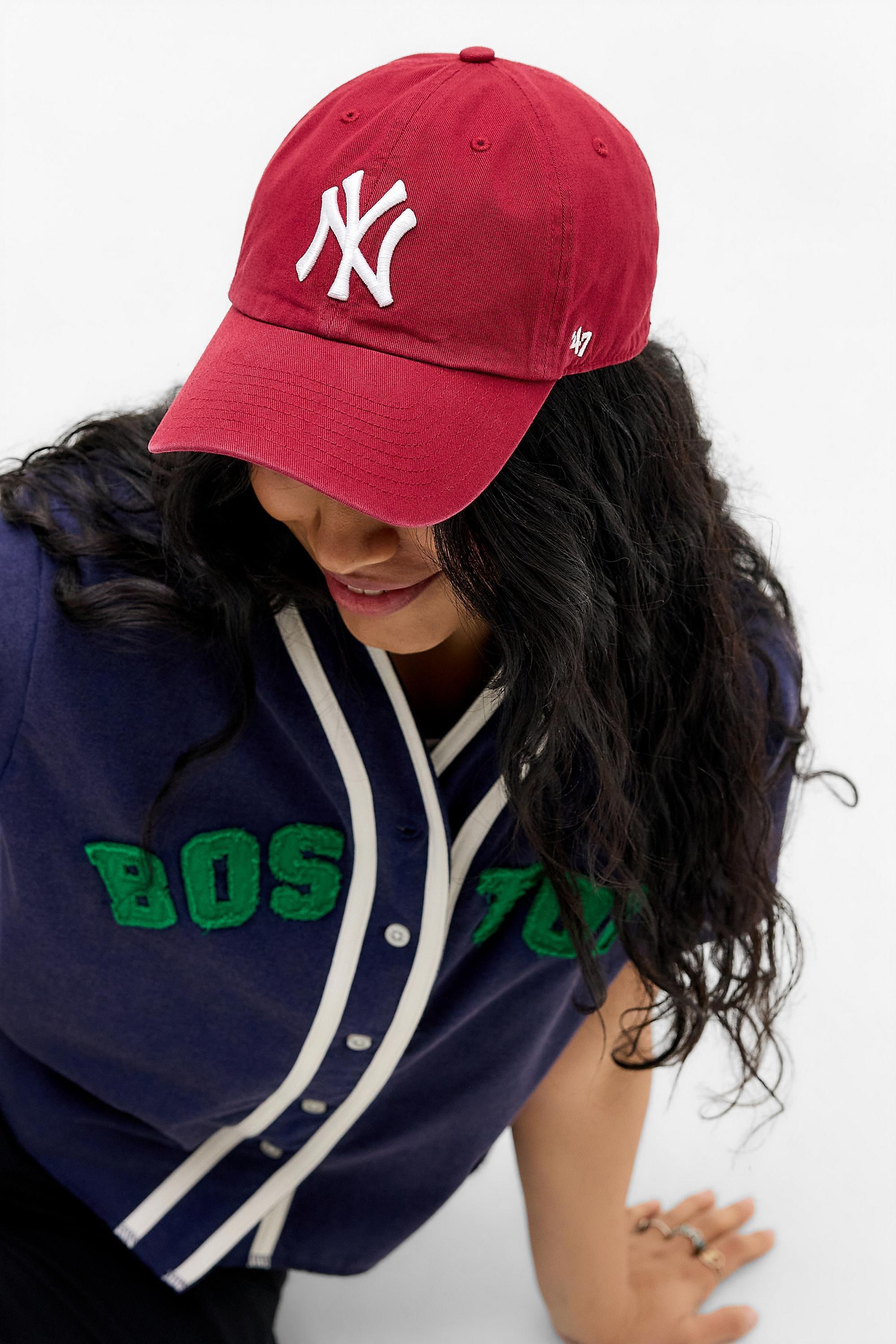 Red 47 Brand Ny Yankees Clean Up Cap, RED, large image number 0