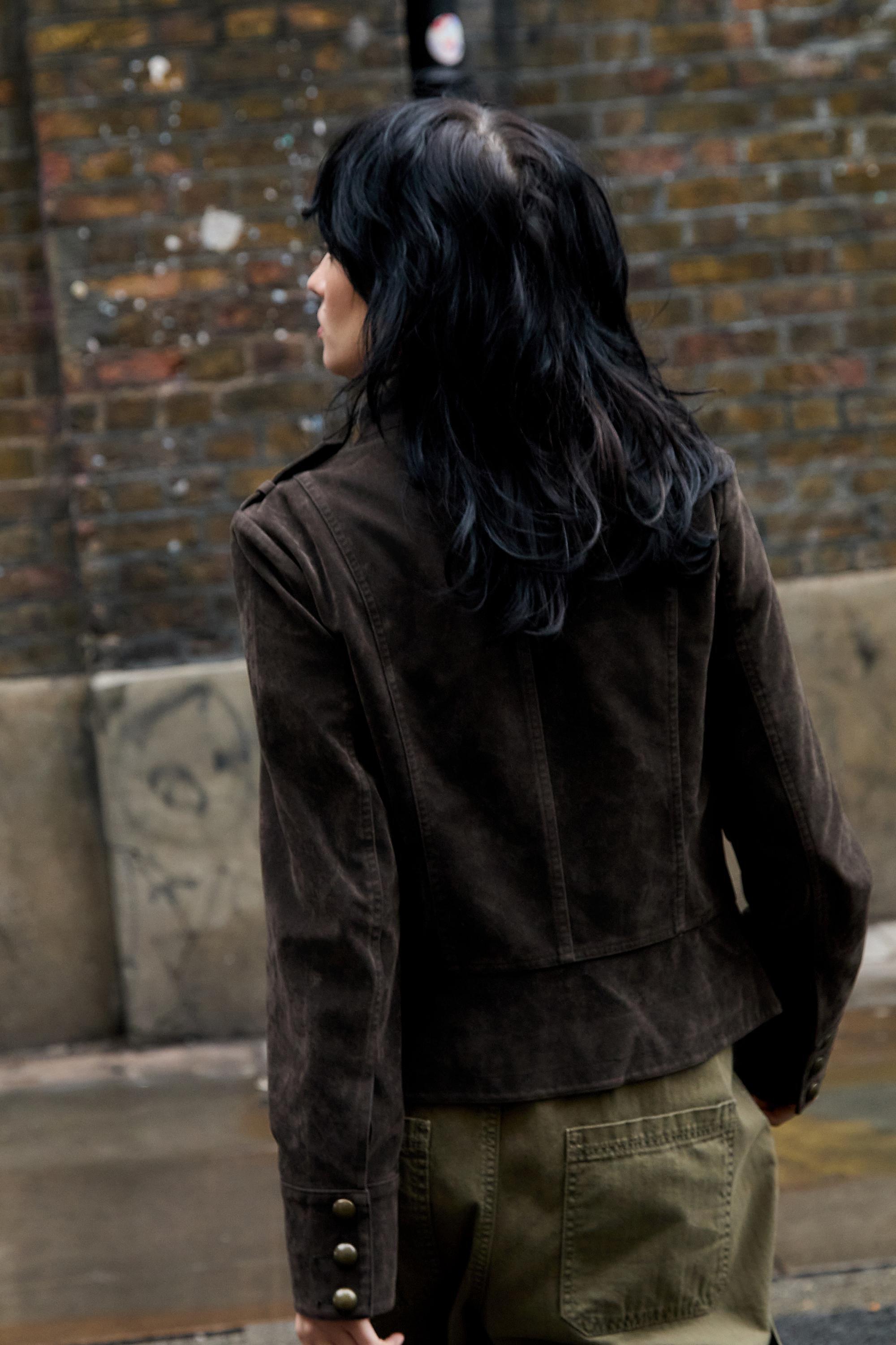 Brown Uo Cate Suede Band Jacket, BRN, large image number 4