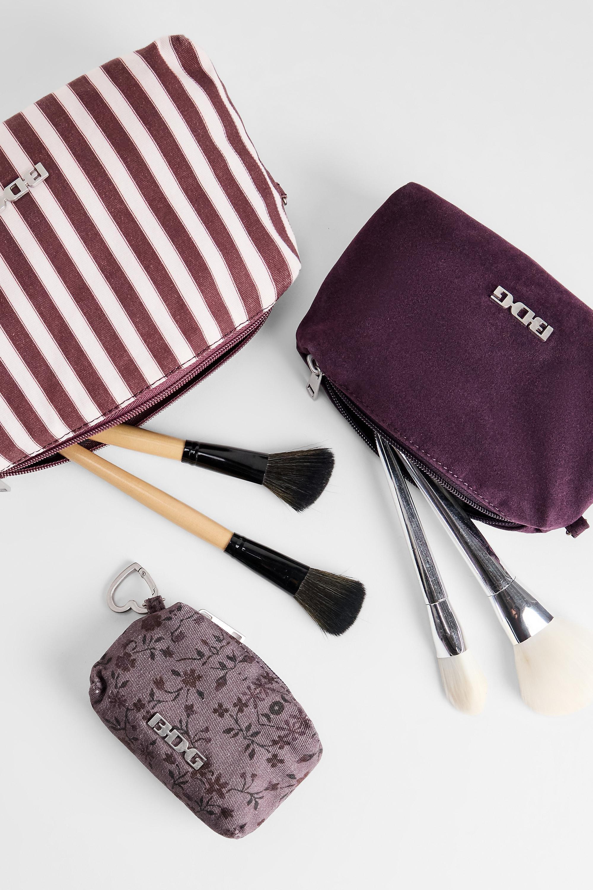 Purple Bdg Ditsy Floral Makeup Bag 3-Pack, PURP, medium