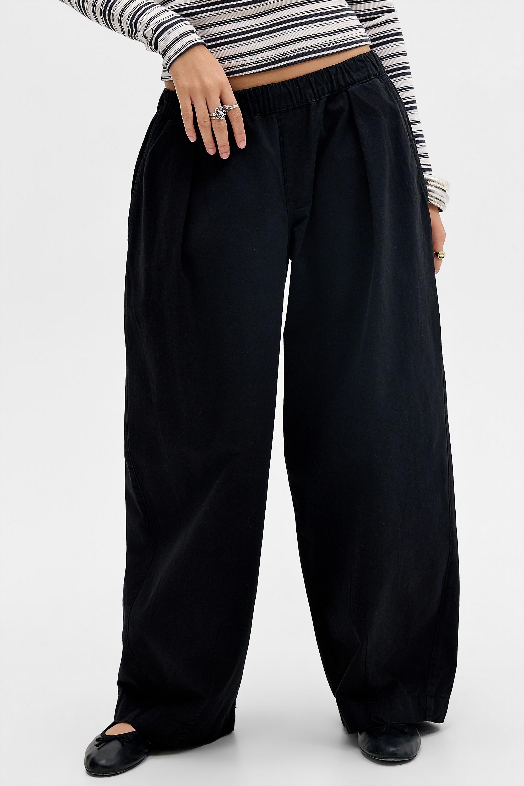 Black Bdg Bobbi Baggy Cocoon Trousers, BLK, large image number 0