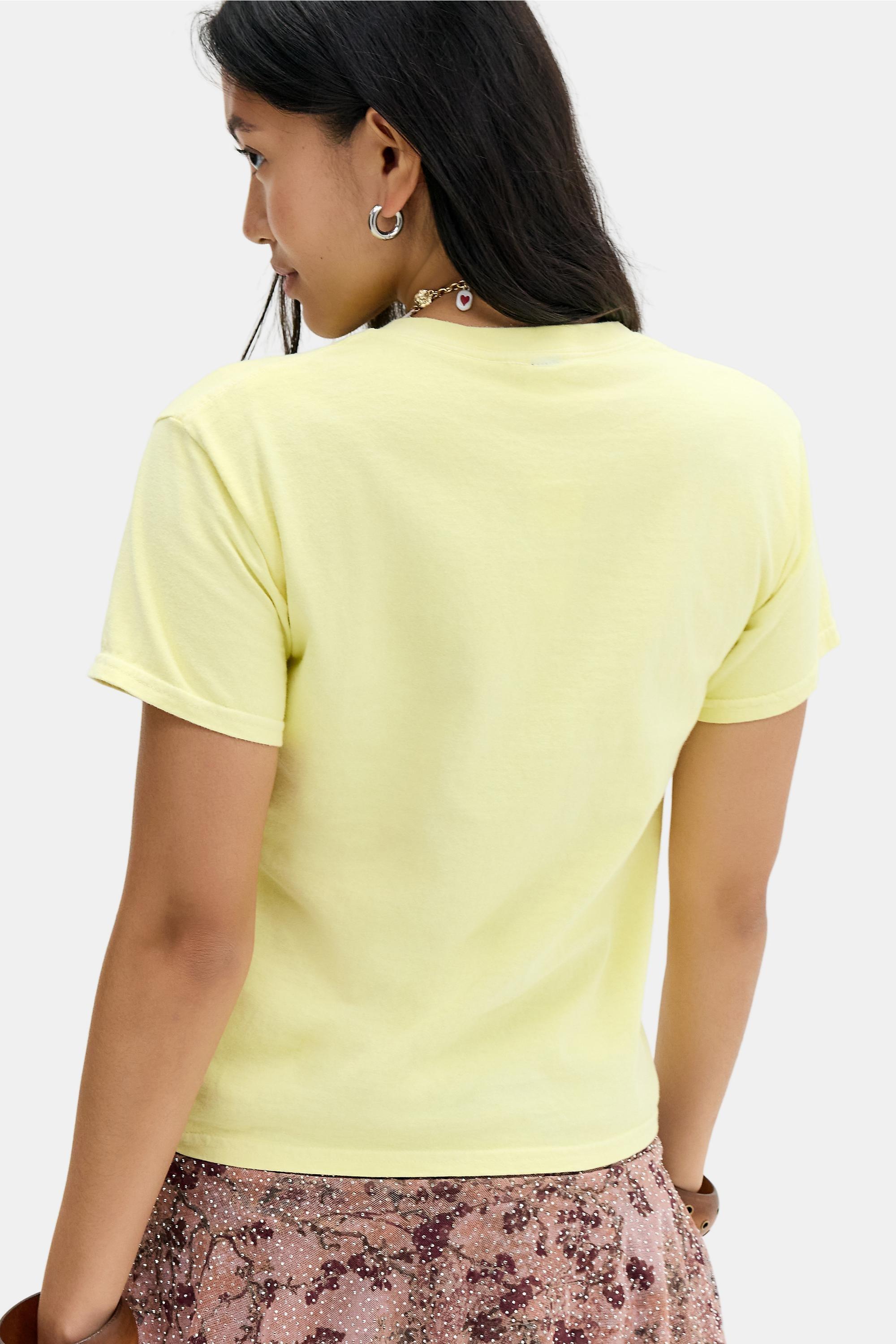 YELLOW UO Nothing Is Real Relaxed T-Shirt, YEL, large image number 3