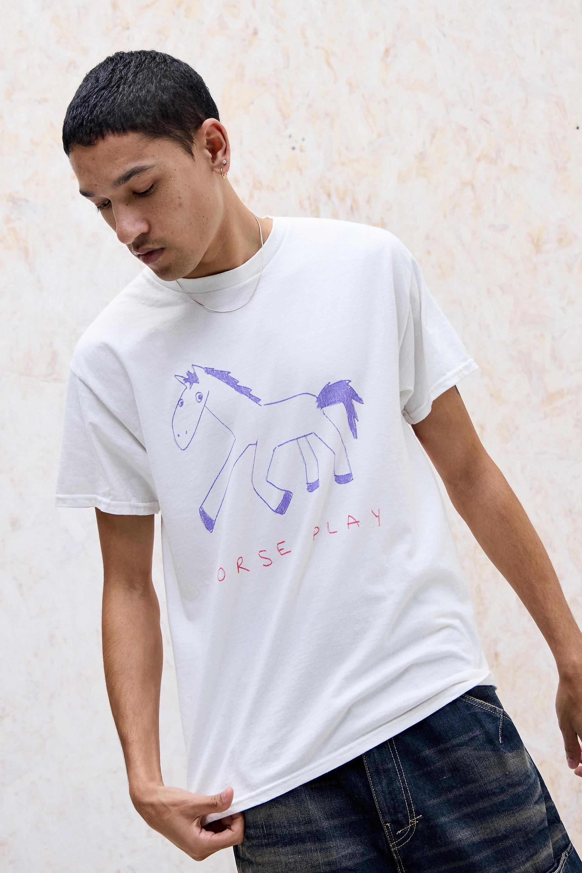 UO White Horseplay Graphic Tee, WHT, large image number 0
