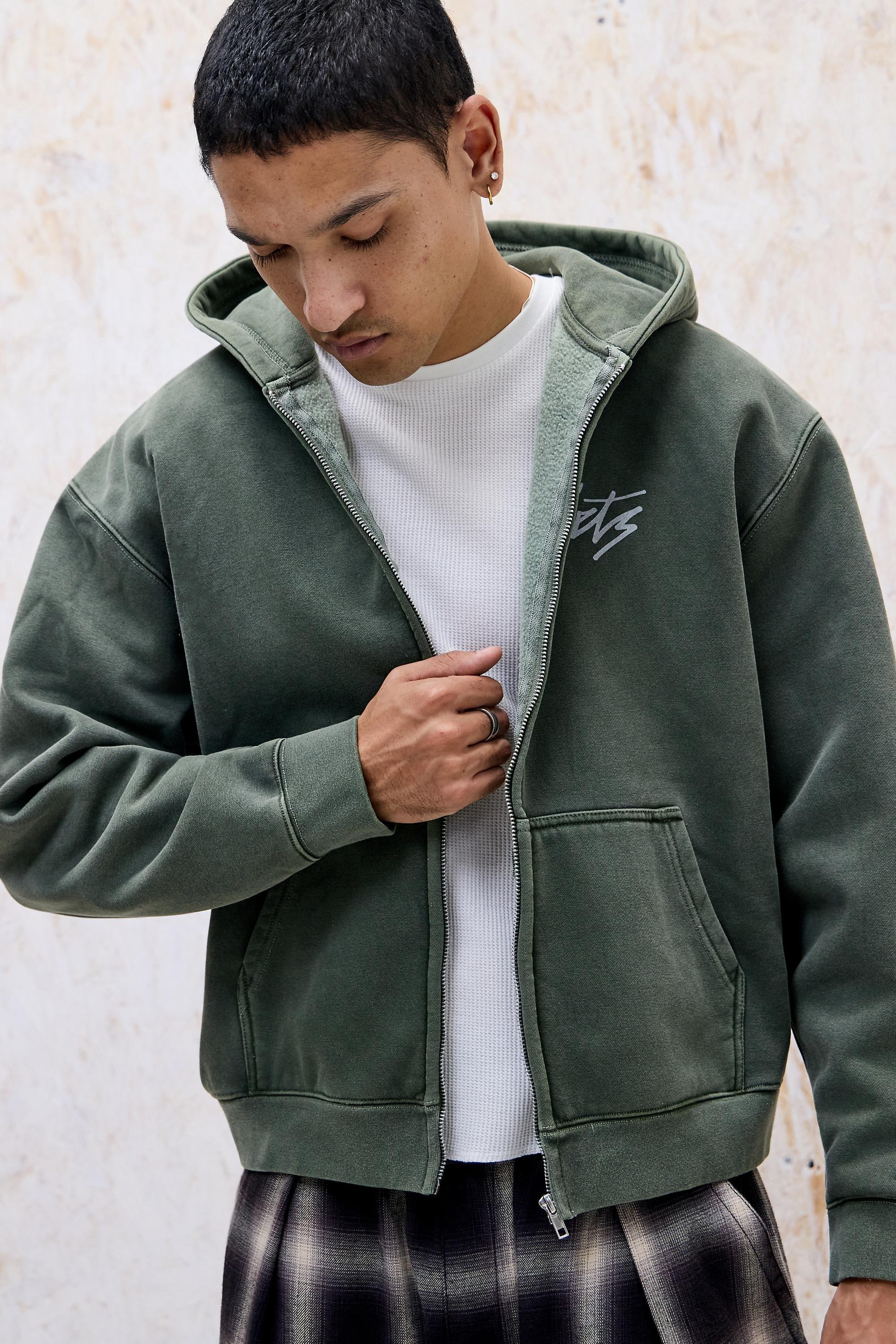 iets frans... Script Zip-Through Hoodie, KHAKI, large image number 3