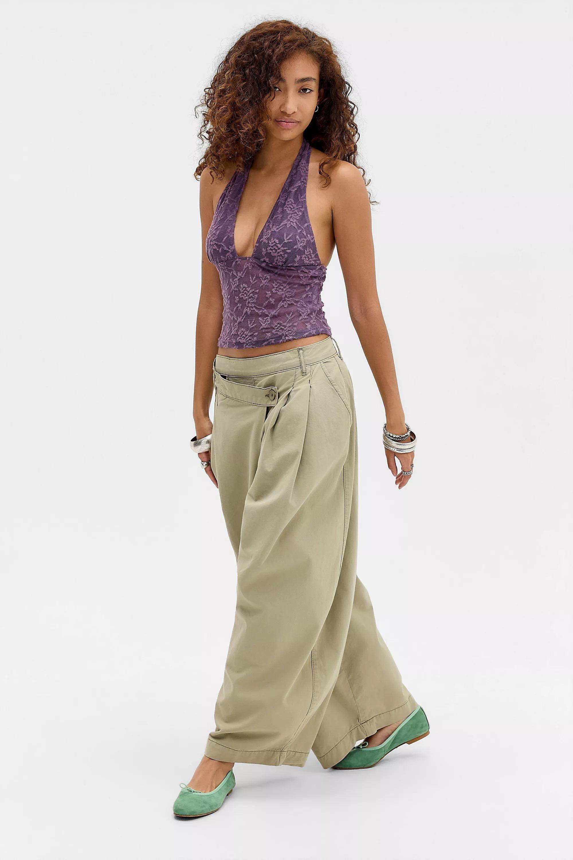 Purple Motel Purple Cosimo Halter Top, PURP, large image number 1