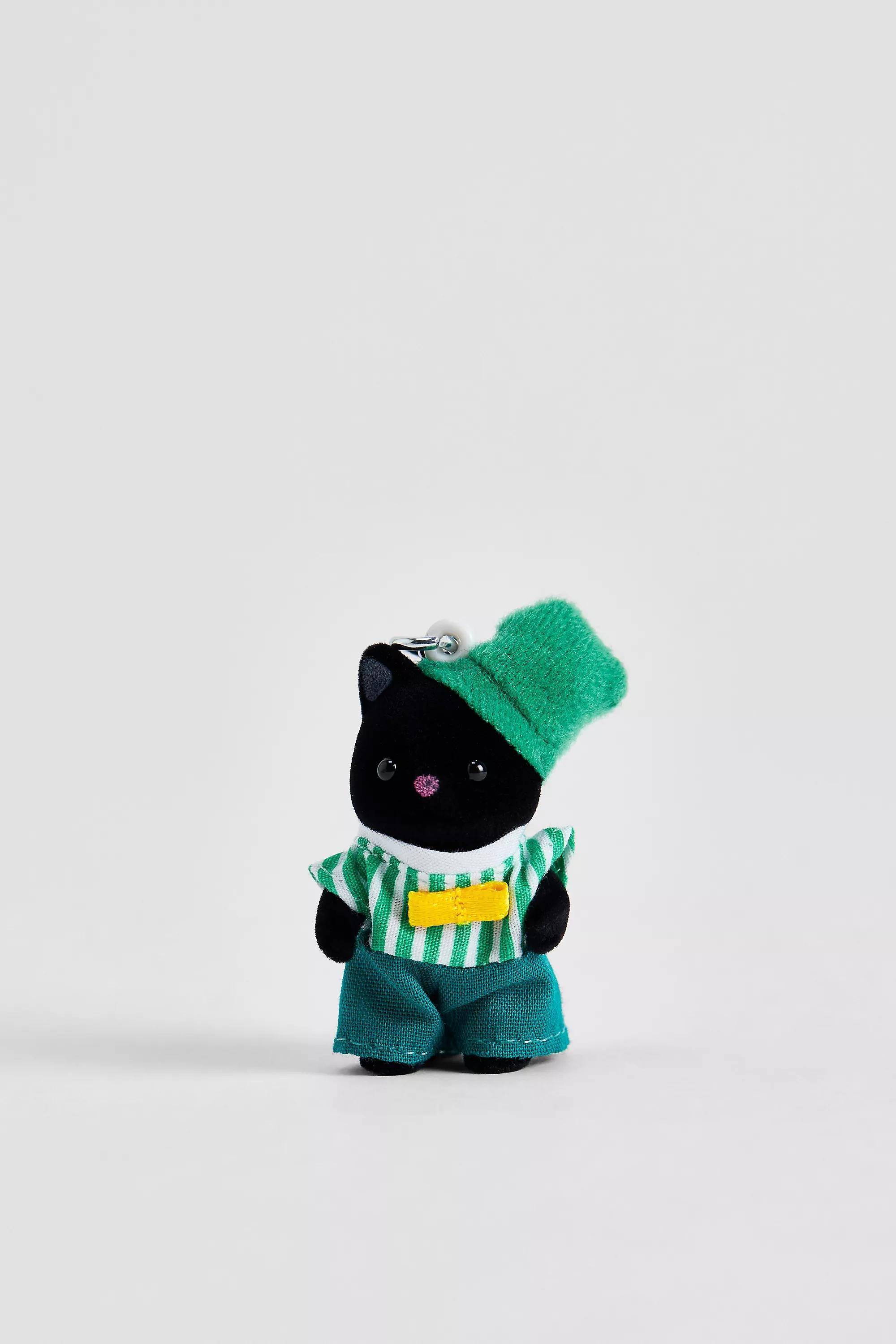 Green Sylvanian Families Emerald Tuxedo Cat Baby Keyring, ASSORT, medium