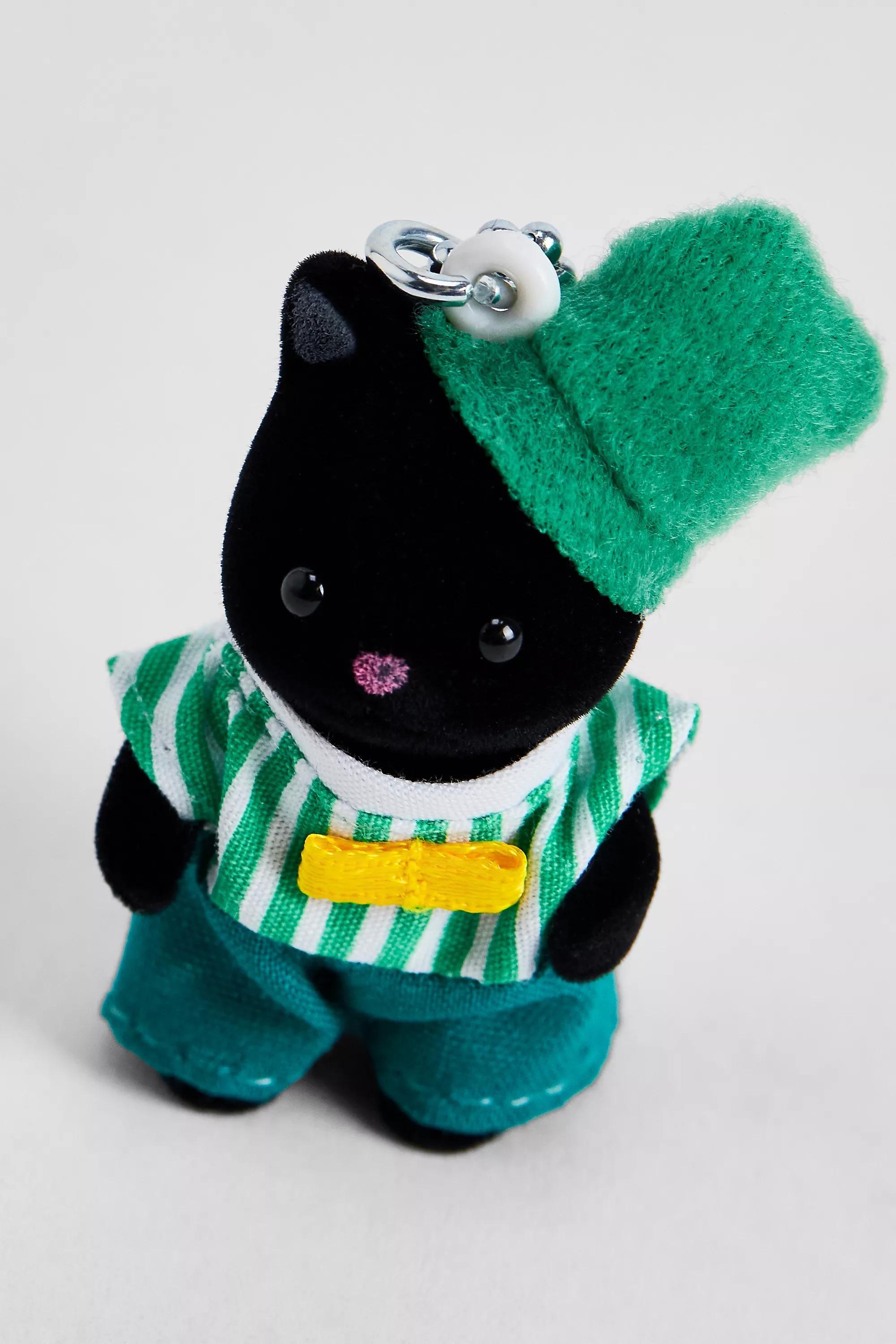 Green Sylvanian Families Emerald Tuxedo Cat Baby Keyring, ASSORT, large image number 3