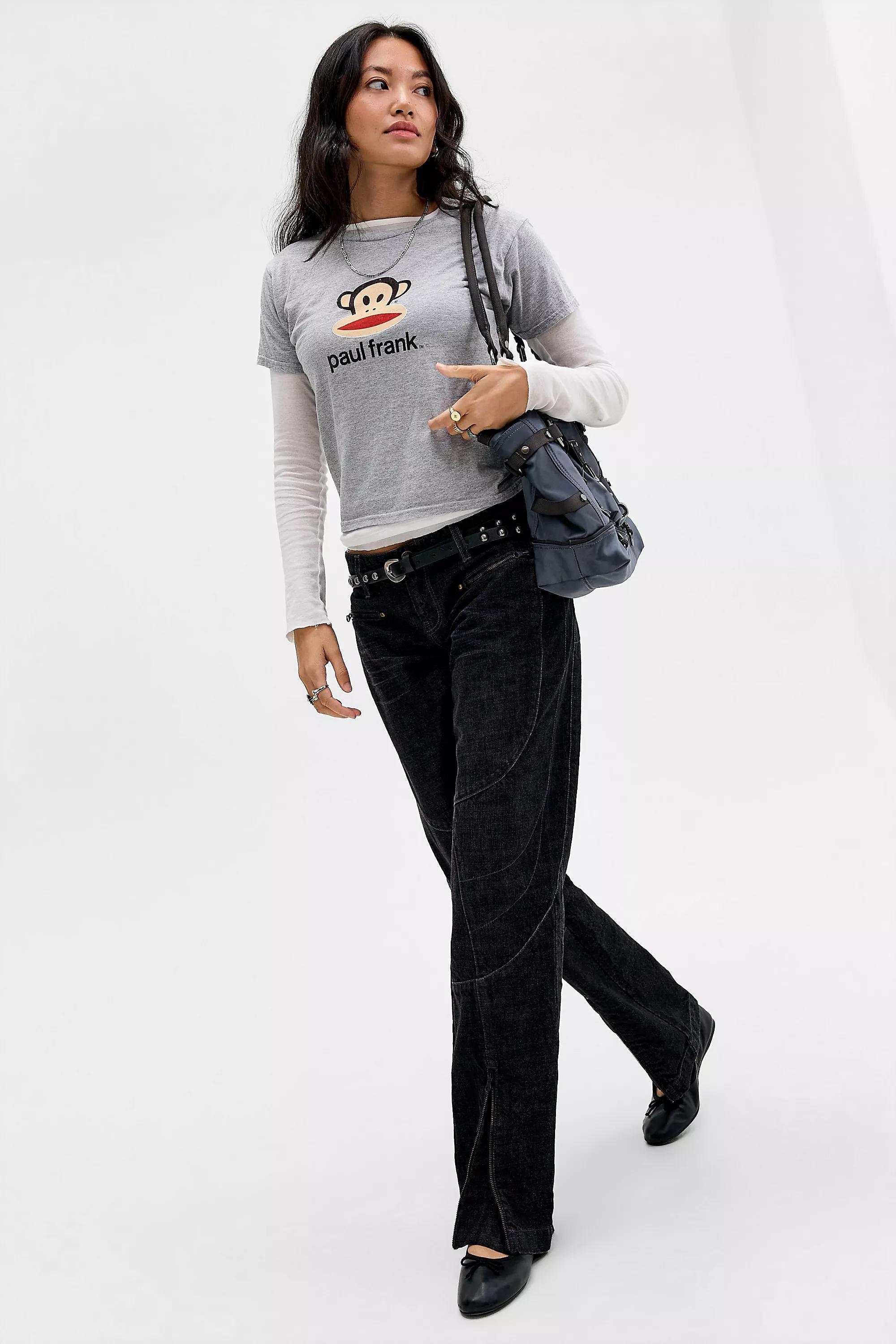 Grey UO Paul Frank Relaxed Tee, L GR, large image number 4