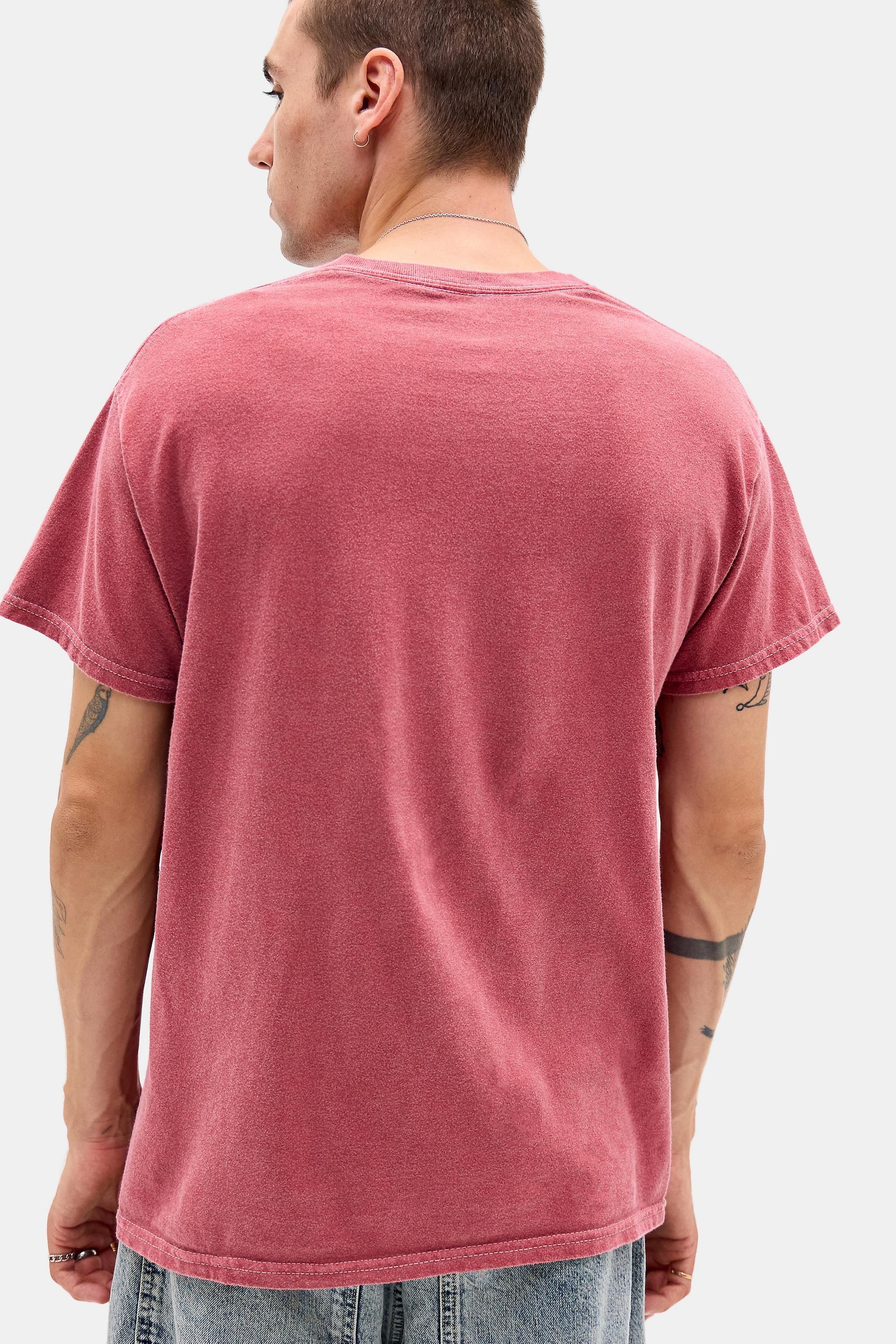 UO Superman Logo Graphic T-Shirt, Grey, RED, large image number 3